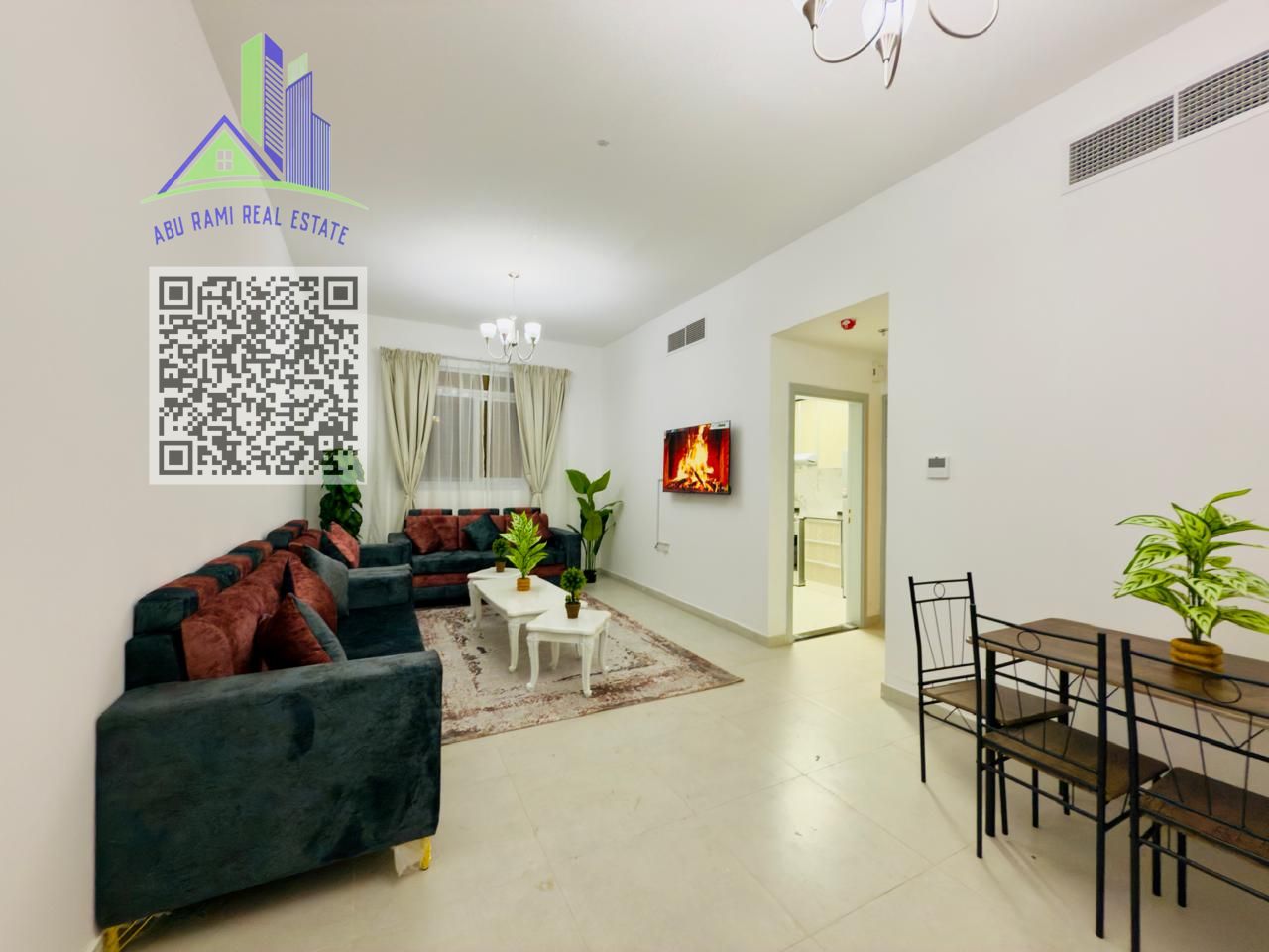 Furnished 1bhk apartment for monthly rent in Ajman Corniche area