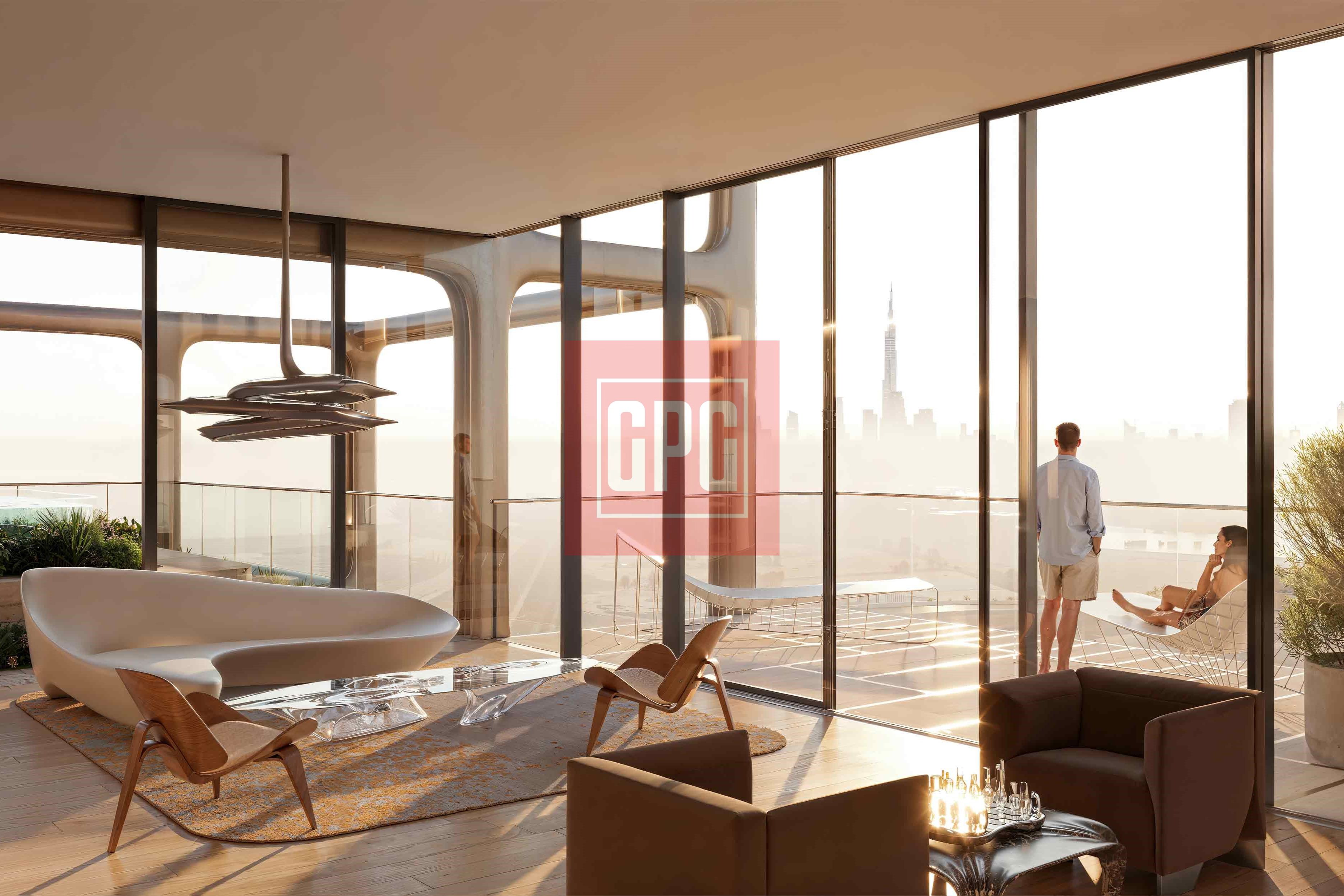 High-Floor 2-Bedroom Luxury Apartment with Pool & Cityscape Views in Symphony by Imtiaz, Bukadra