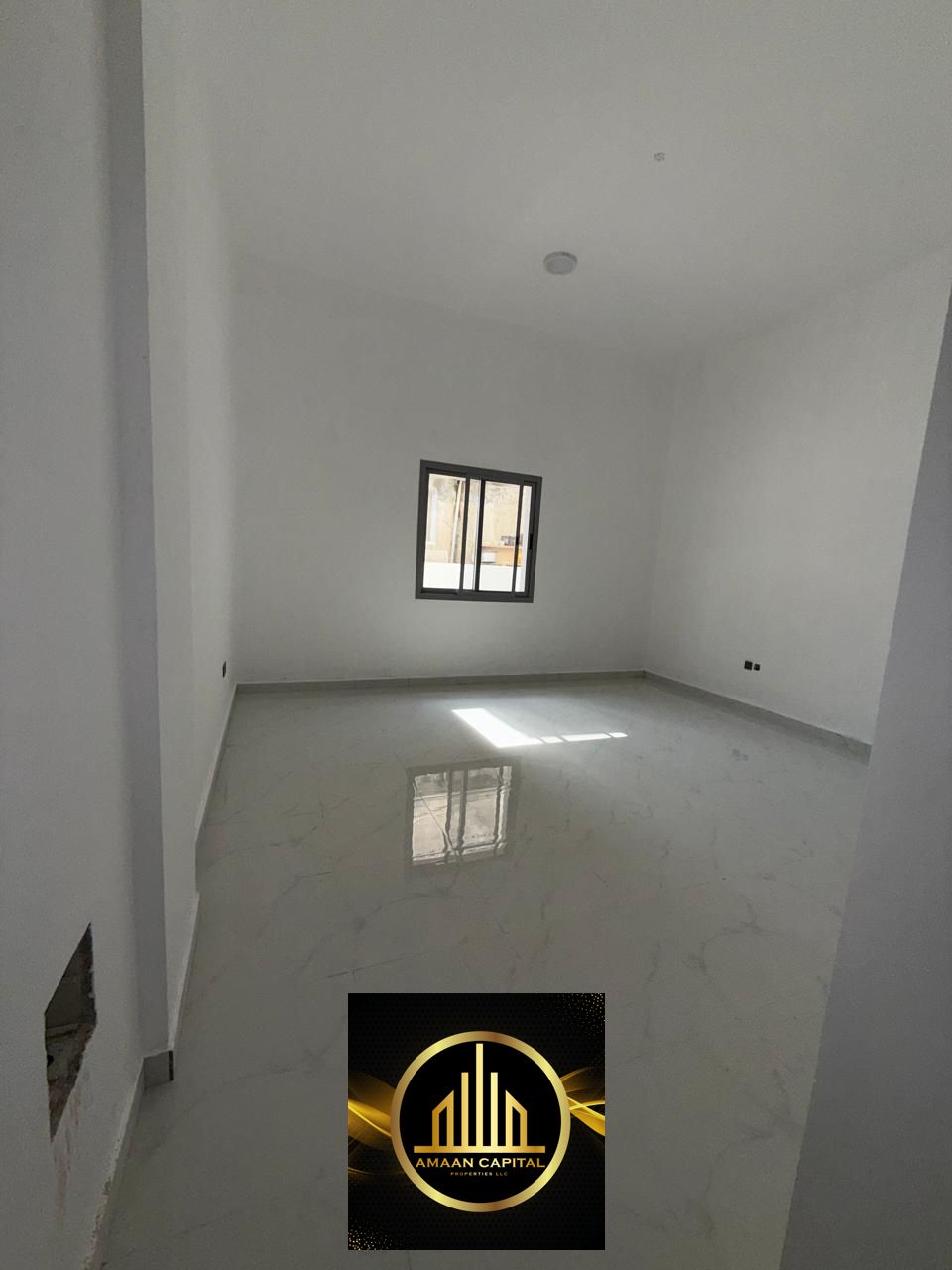 For annual rent: first-occupant studio, Al Nakheel, Ajman Corniche