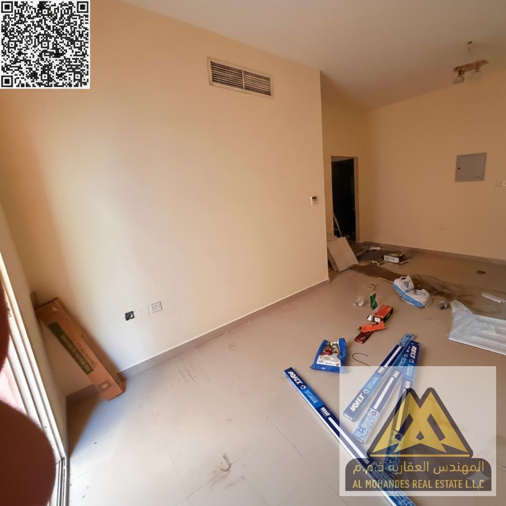 Only one bathroom in the apartment | Prime location close to all services | Central air conditioning | Easy access to Sharjah and Dubai