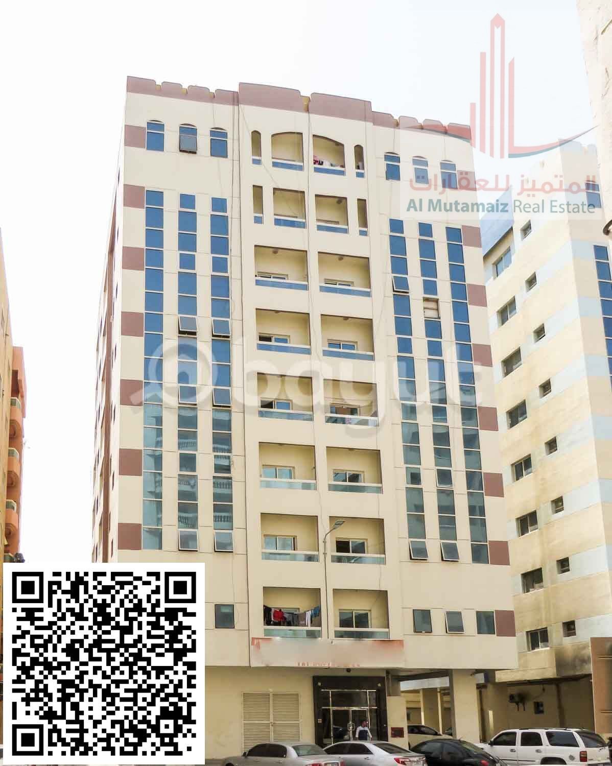 Two-bedroom apartment with a living room and balcony in Al-Nuaimiya 2 area, close to Kuwait Street, excellent location.