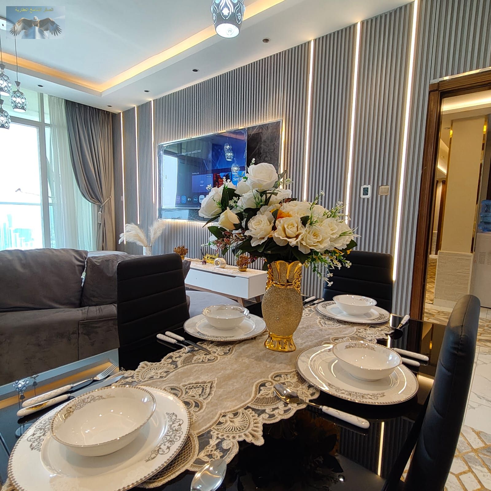 Fully Furnished Luxury 3-Bedroom Apartment with Stunning Sea View – Al Waha Towers, Al Mina Street, Close to All Services and Facilities, Perfect for