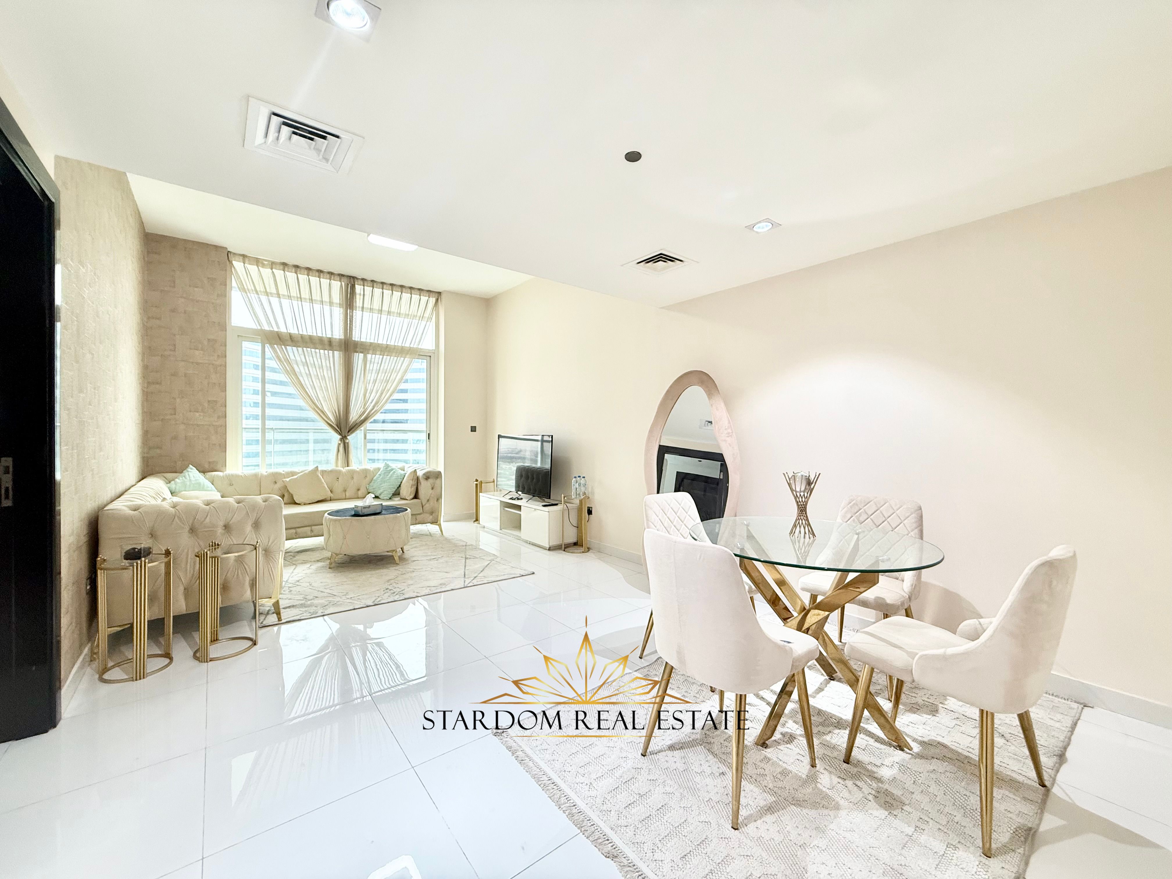 Furnished 1BR | Multiple cheque | Balcony & City View