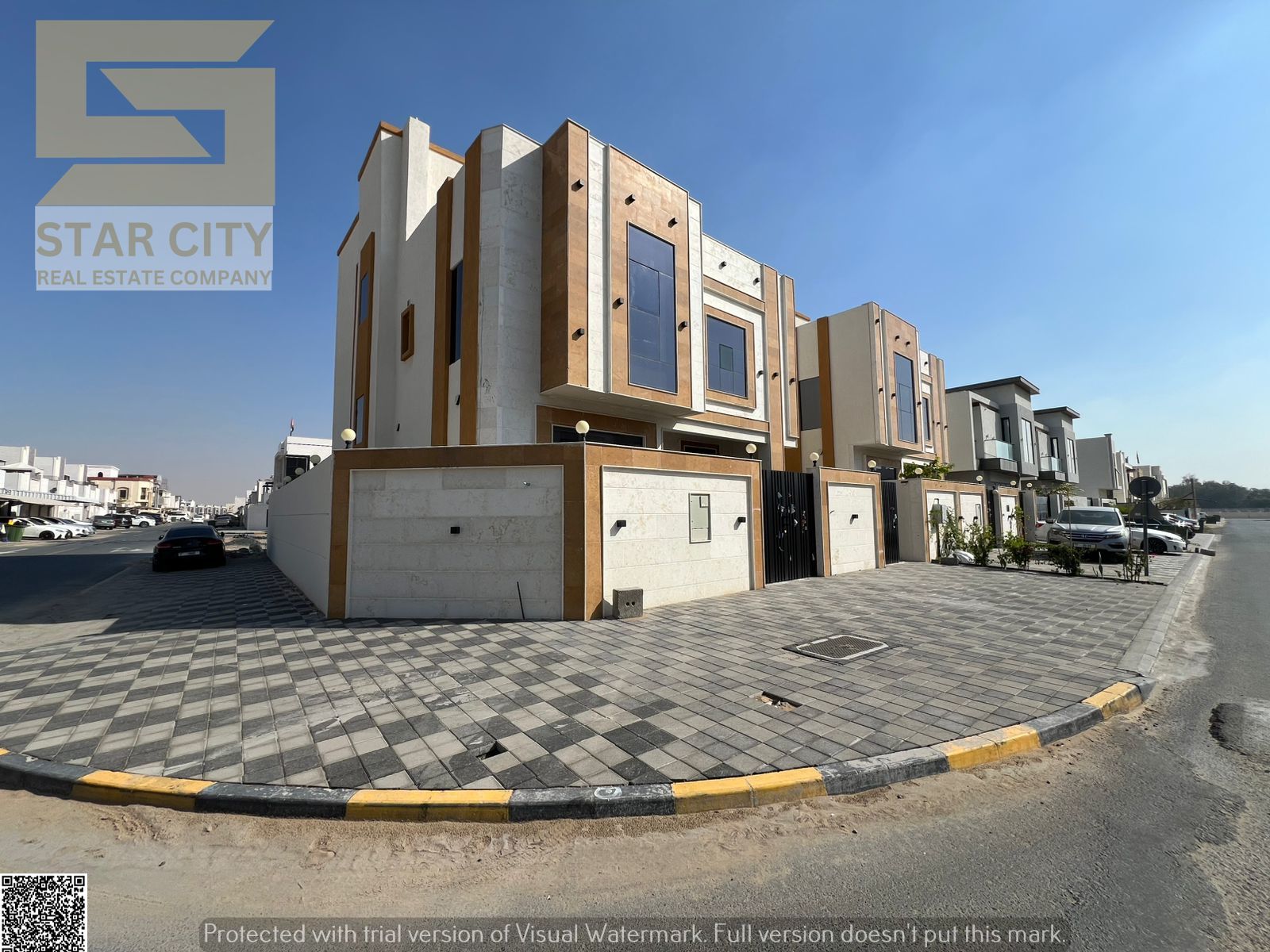 Corner Villa for Sale in Al Zahya – Ajman 7 Bedrooms | 3 Majlis/Living Areas | 5,000 sq. ft Built-up Area