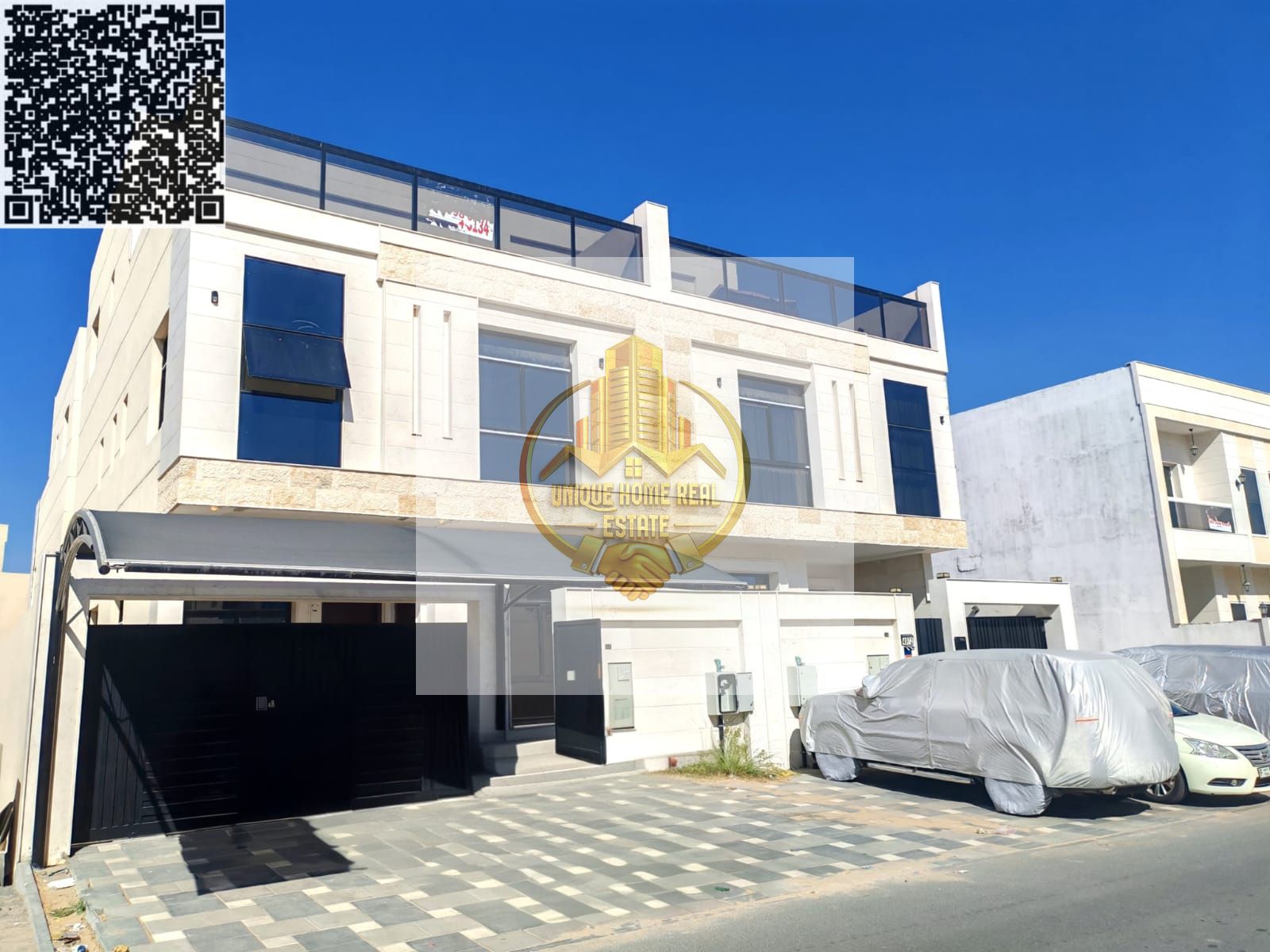 Brand New 5-Bedroom Villa for Rent in Al Zahya, Ajman | Roof & Terraces | AED 94,000 Yearly
