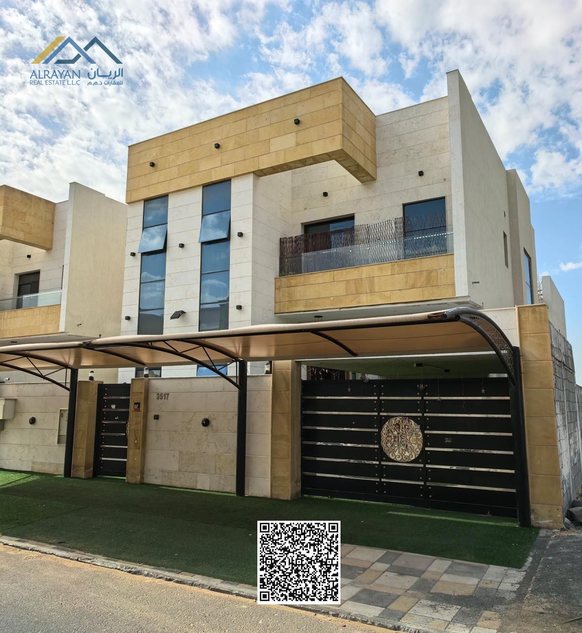 A unique opportunity to rent a brand new villa in Ajman, close to all amenities such as schools, universities, and hospitals. – Al Yasmeen Area