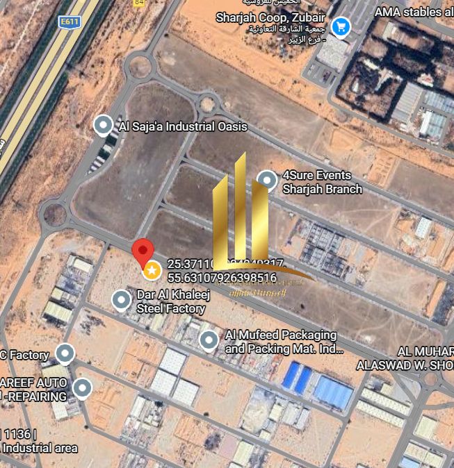 Prime Location Commercial & Industrial Plot For Sale in Al Saja’a Industrial Area Jalil Area Block 1 Sharjah
