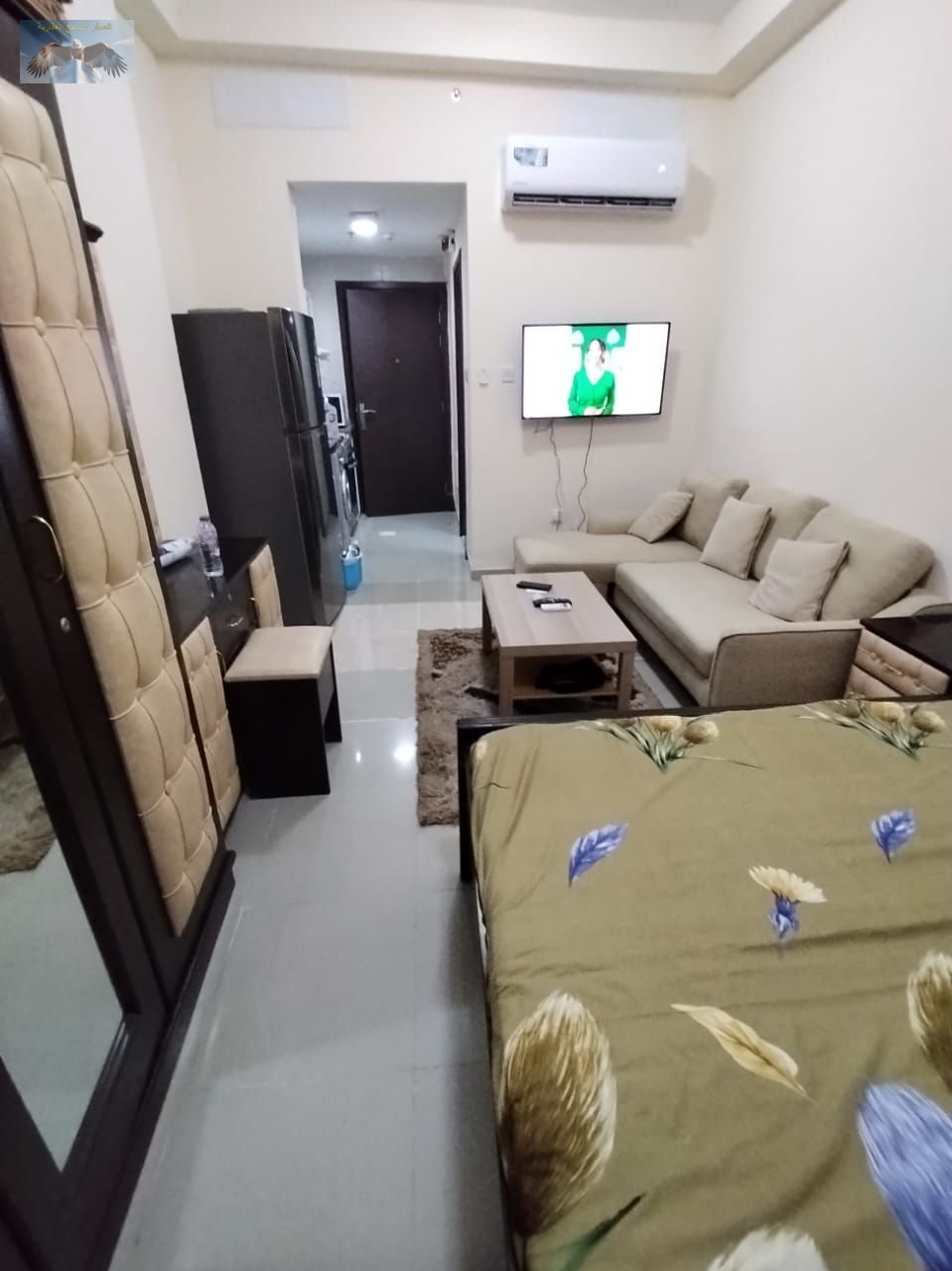 A very special opportunity: a furnished studio apartment in Pearl Towers, Rashidiya 1, close to Khalifa Street and Ramada Black Hotel, near all amenit