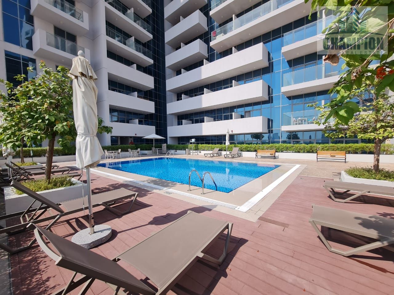 Studio With Kitchen Appliances | Azizi Aura | Balcony | Pool & City Views