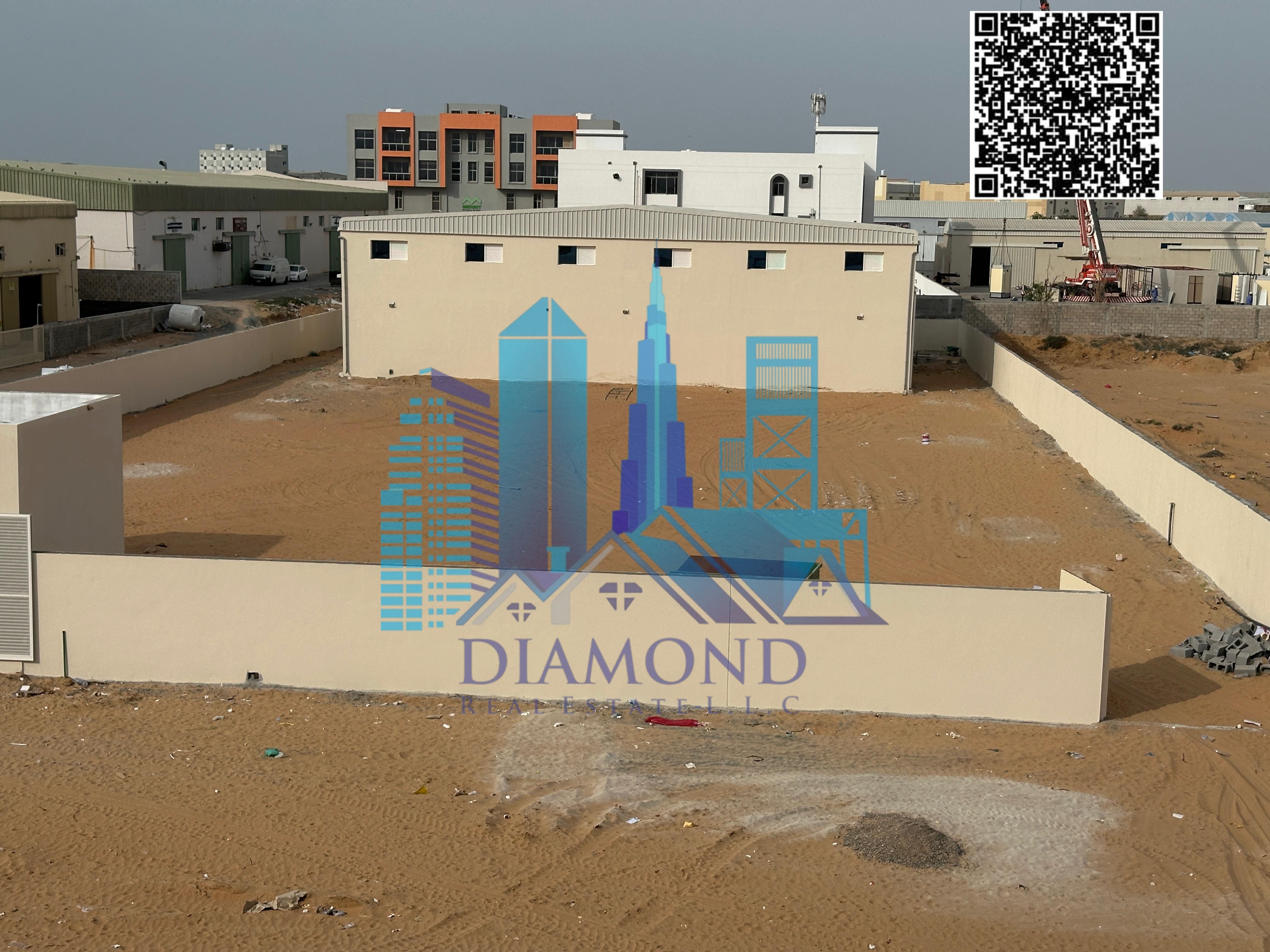 A strong investment opportunity in a strategic location: a prime industrial warehouse for sale in the new industrial area of Umm Al Quwain.