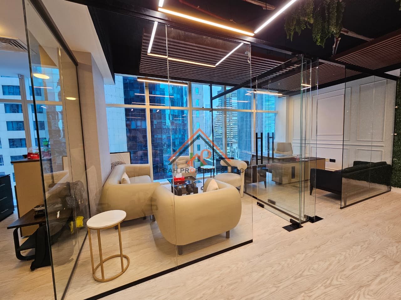 Burj Khalifa View | Glass Partitions | Near Metro
