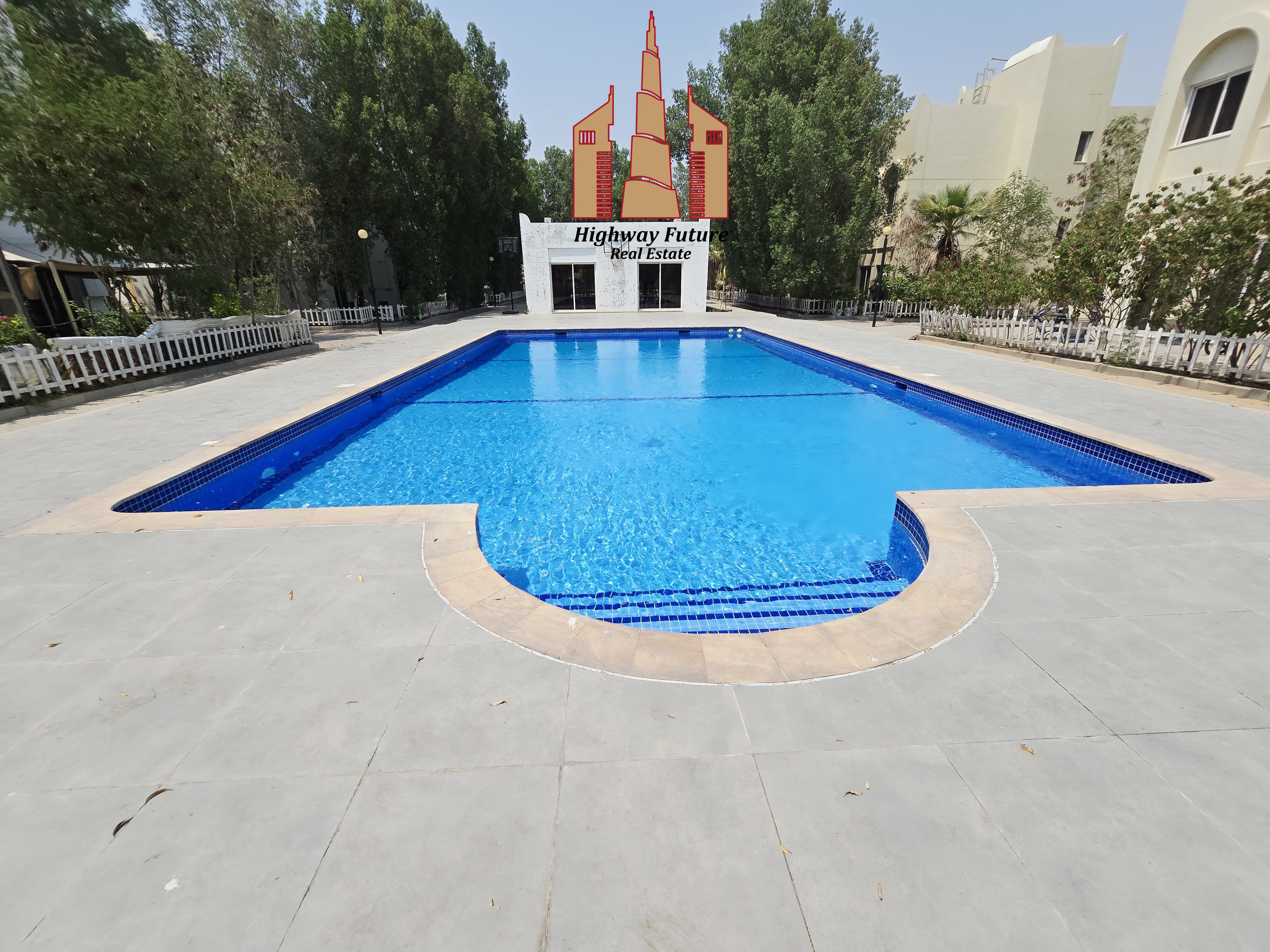 5 bedroom, 1 master room, 5 washroom, big Hall, Maid room, wardrobes, balcony, Big Garden, shared pool, Gym, entral AC,Rent 110K