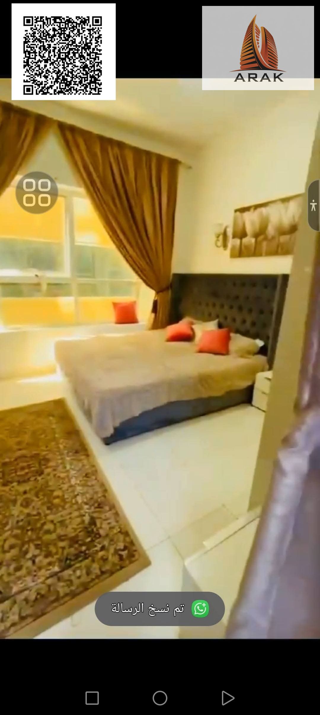 Stunning studio apartment for sale in Ajman, one bedroom and living room, Mandarin Towers, Garden City, Al Hamidiya