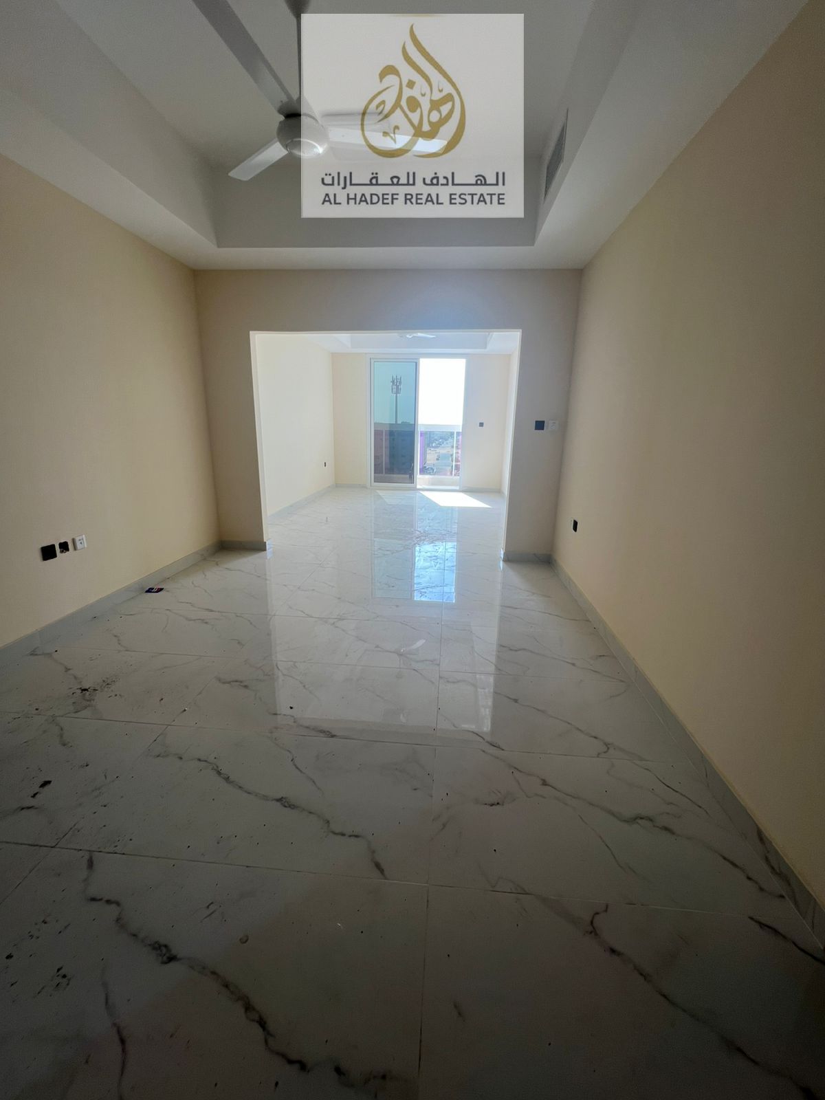 Al Jurf 3, near Sheikh Mohammed Bin Zayed Road - First occupancy, 2 bedrooms, living room, 3 bathrooms with balcony and open view - Very spacious, exc