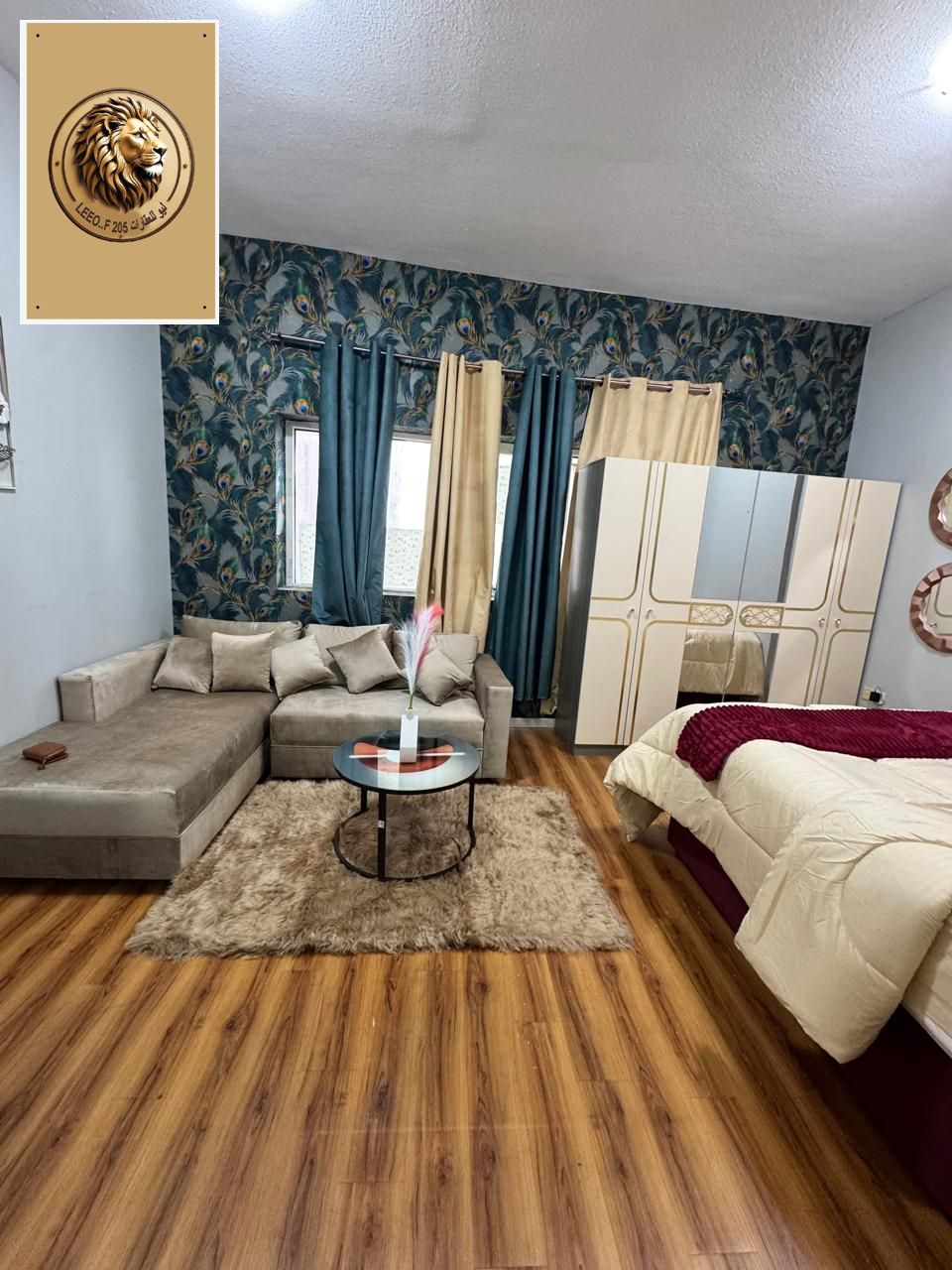 A furnished studio is now available for monthly rent in Al Jurf 2 area, in a very prime location directly opposite Ajman University, making it an idea