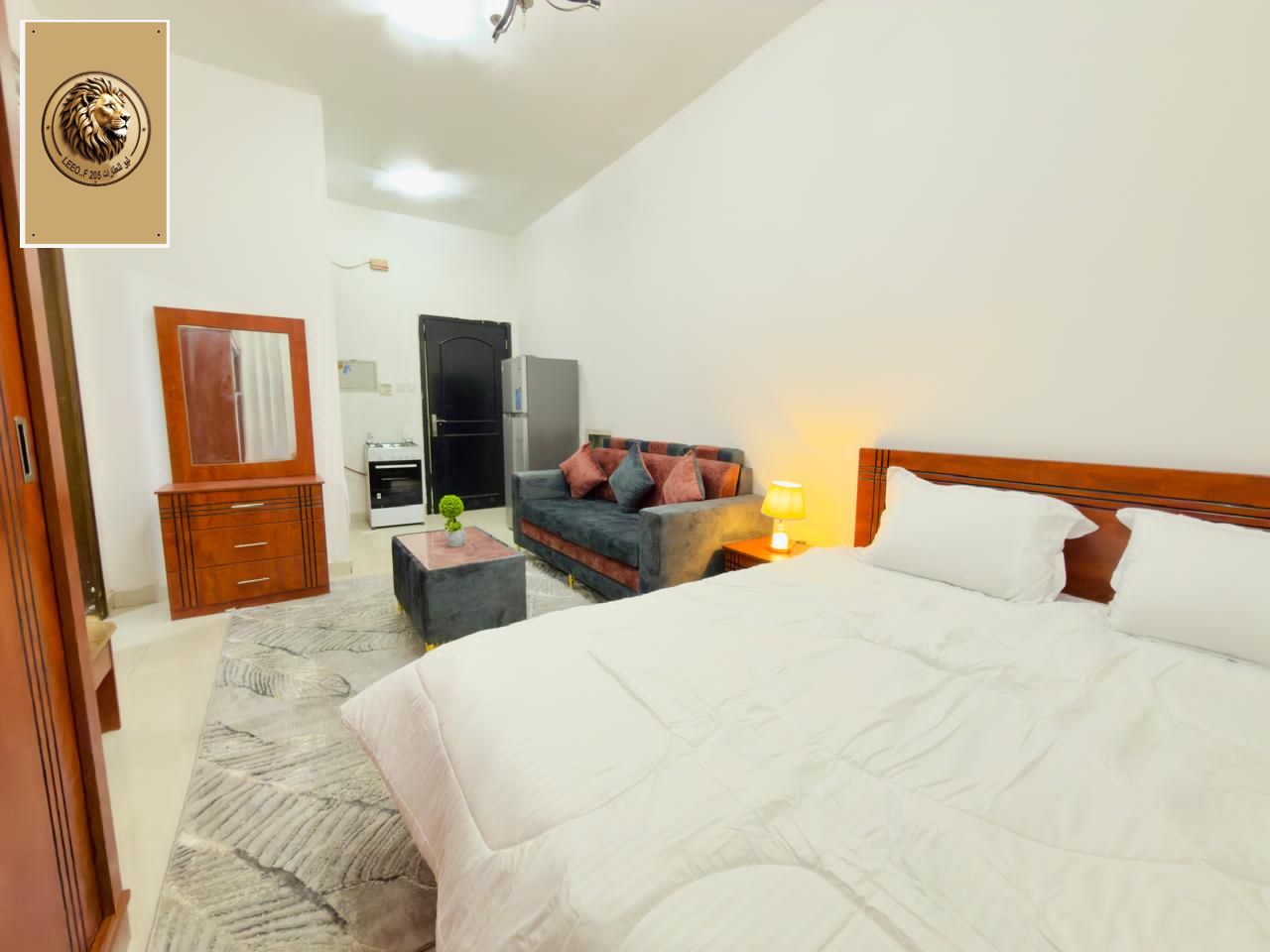 Fully furnished studio for monthly rent in Al Rawda 2 area – behind Al Rawda Bridge, close to Abayat traffic light, with easy access to Dubai and Shar