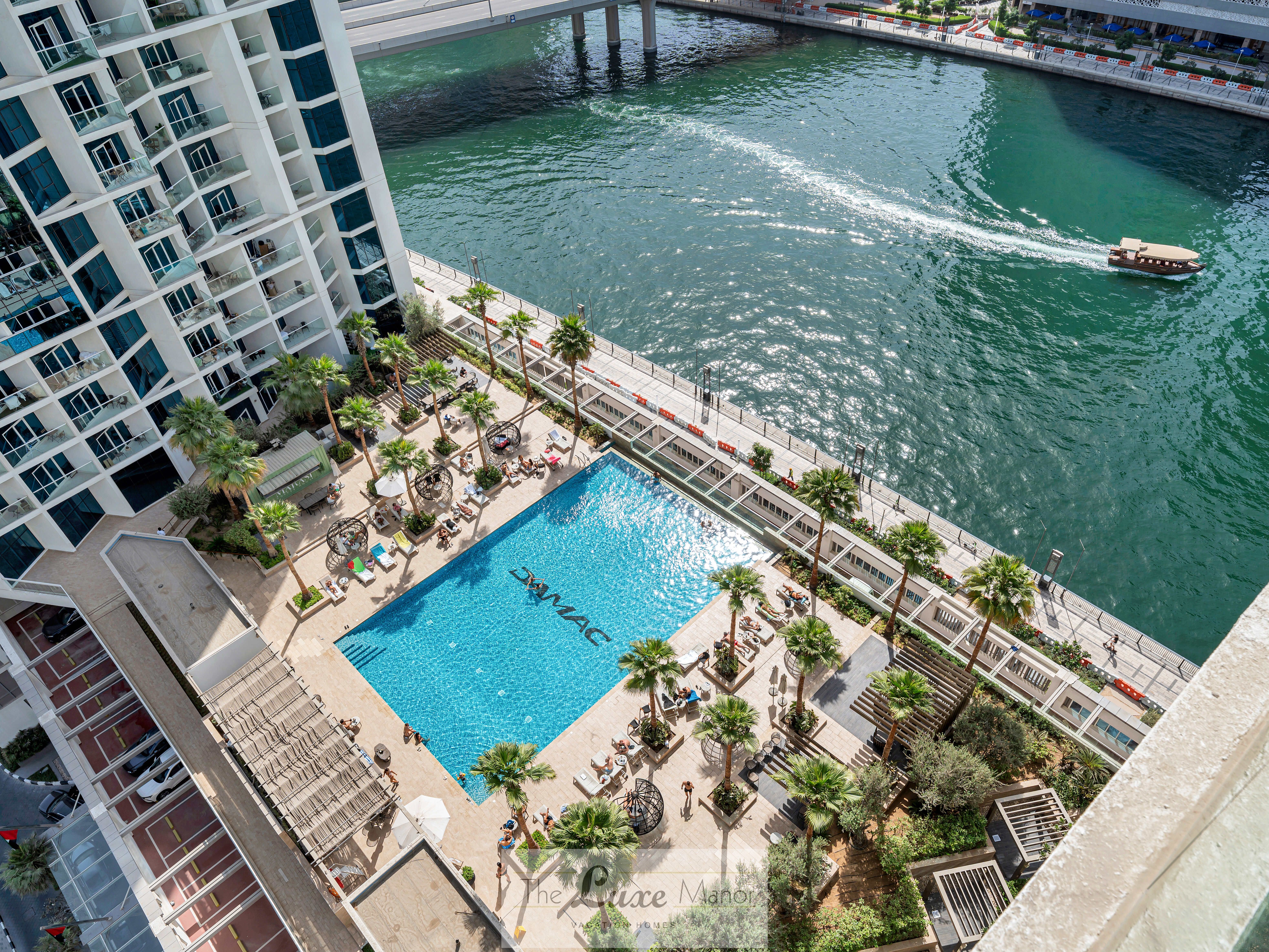 Furnished Luxury Studio | Balcony | Burj Khalifa + Canal View | Damac Maison Privé