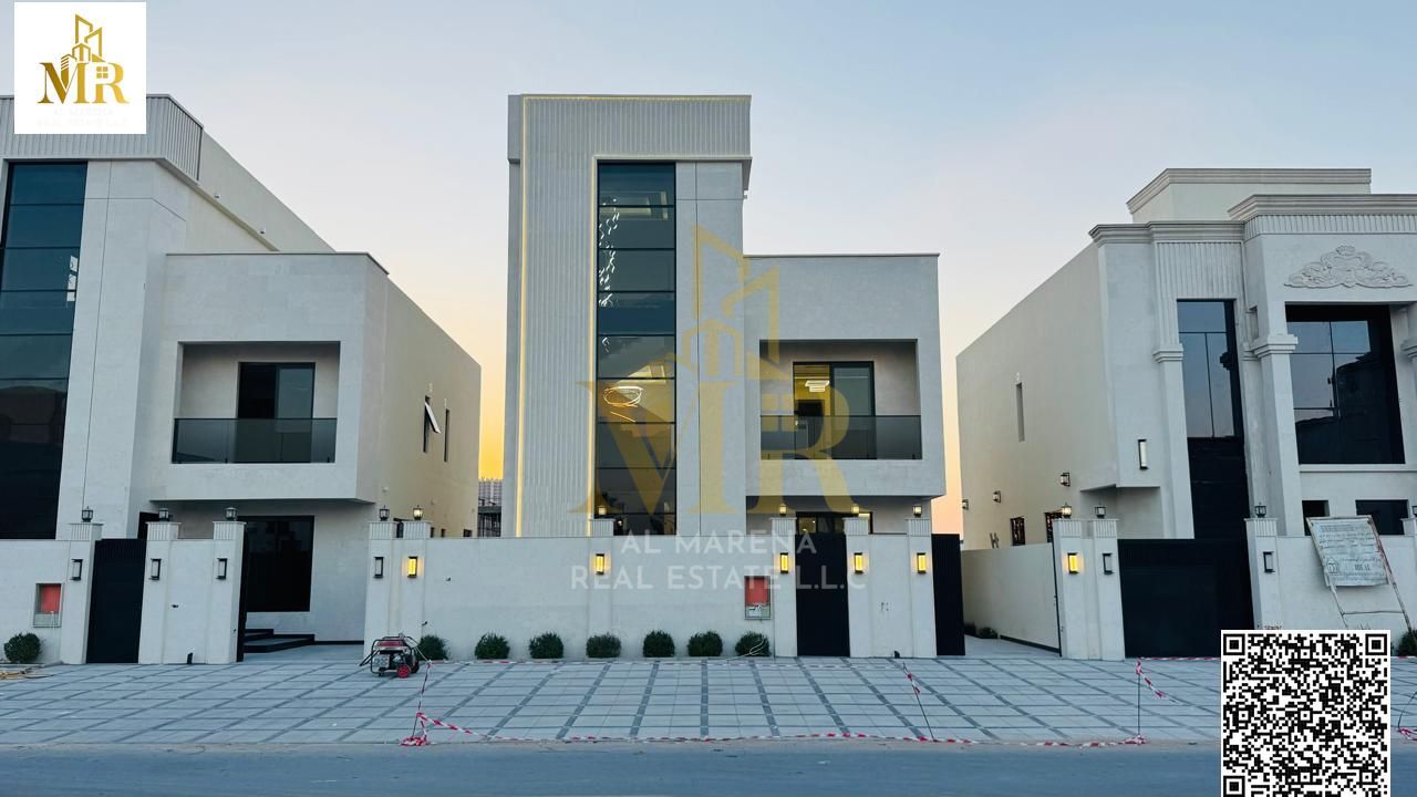Luxury villa in Al-Haliyo 2 – 5 master bedrooms with double high roof and modern majlis. Price includes registration fees.