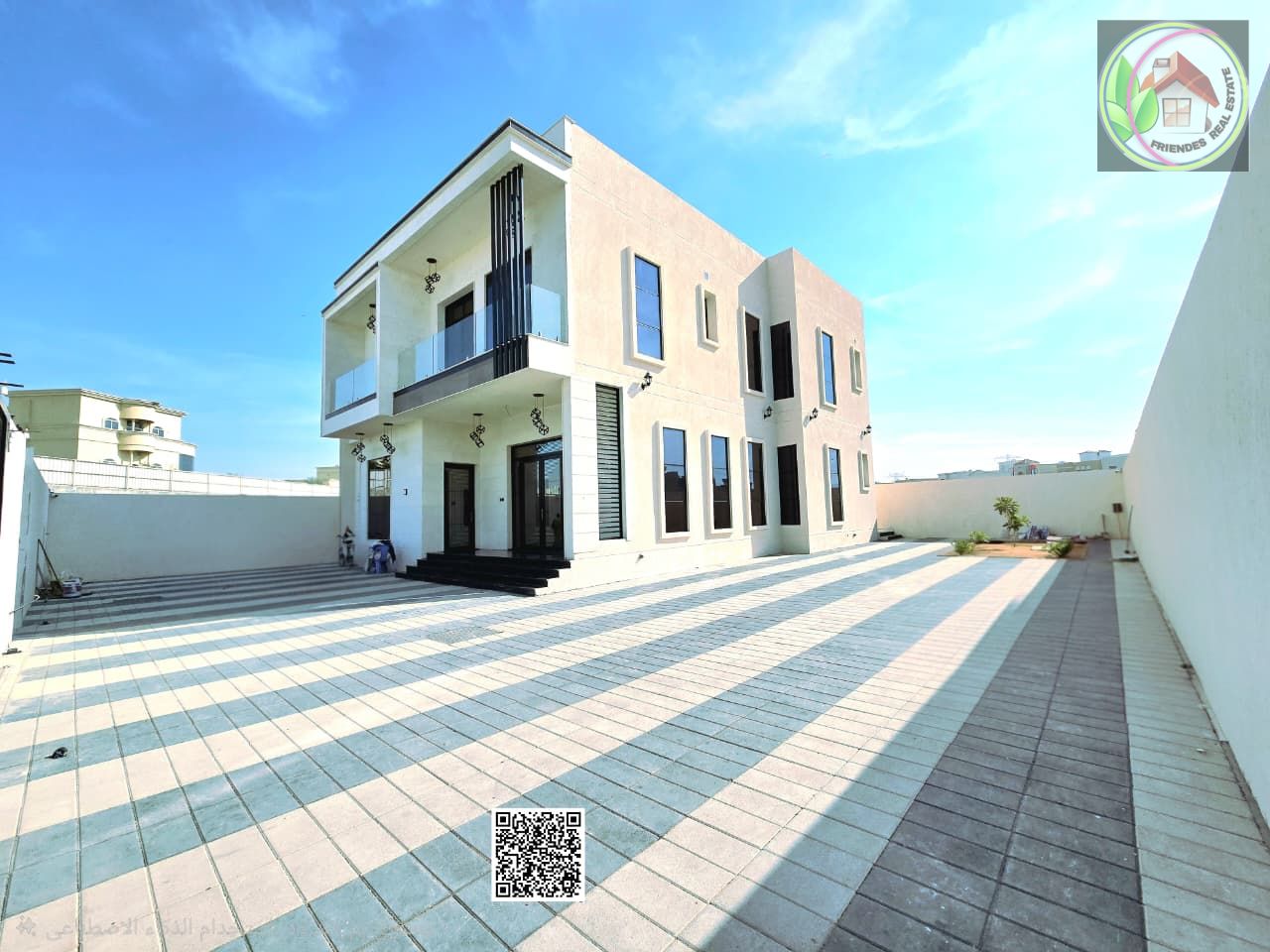 Large villa behind Al-Hamidiyah Park, 3 floors, central air conditioning, large garden, no fees