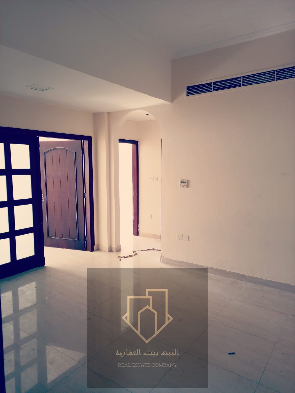 Two bedrooms and a living room with an excellent spacious layout and high-quality finishing. Two bathrooms with a balcony. Easy access to Sharjah and