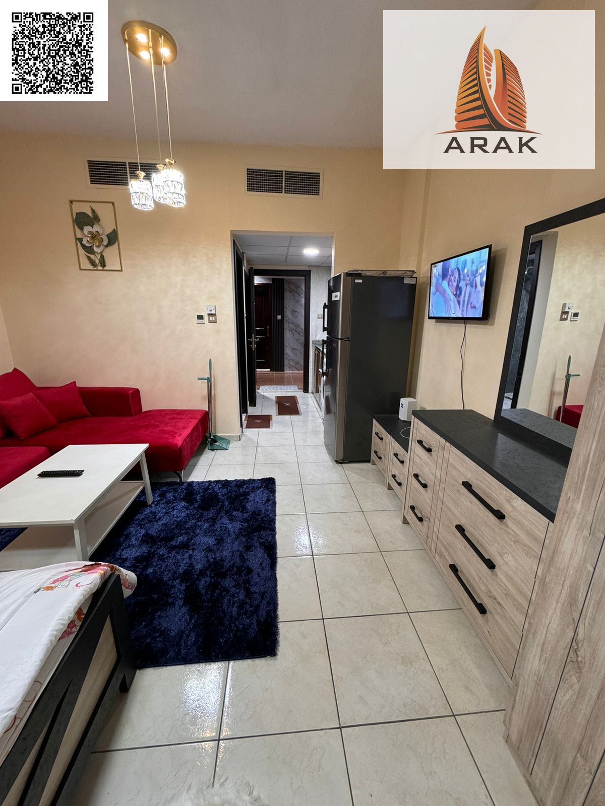 Studio for Rent in Ajman – Al Jurf 2 Near the Court Brand new furnished studio in Al Jurf 2, located near the Court and close to all essential service