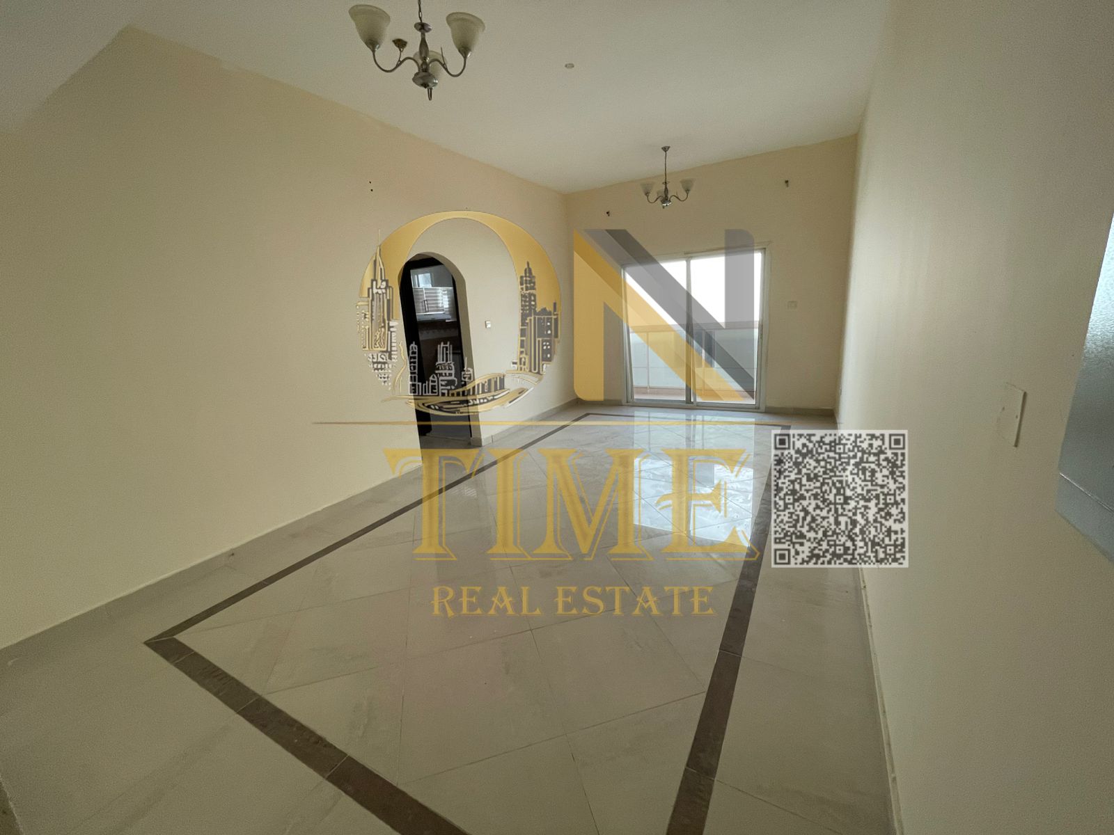 Two bedrooms and a spacious living room | Balcony | Prime location | Central air conditioning