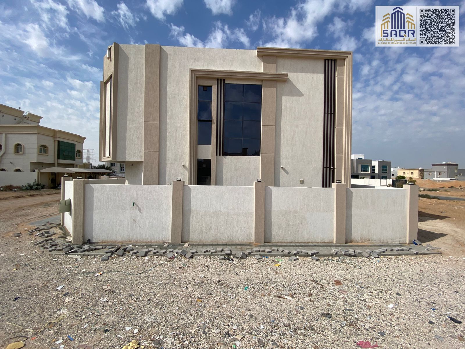 I own a villa on a corner of two streets, fully air-conditioned, close to all government facilities.