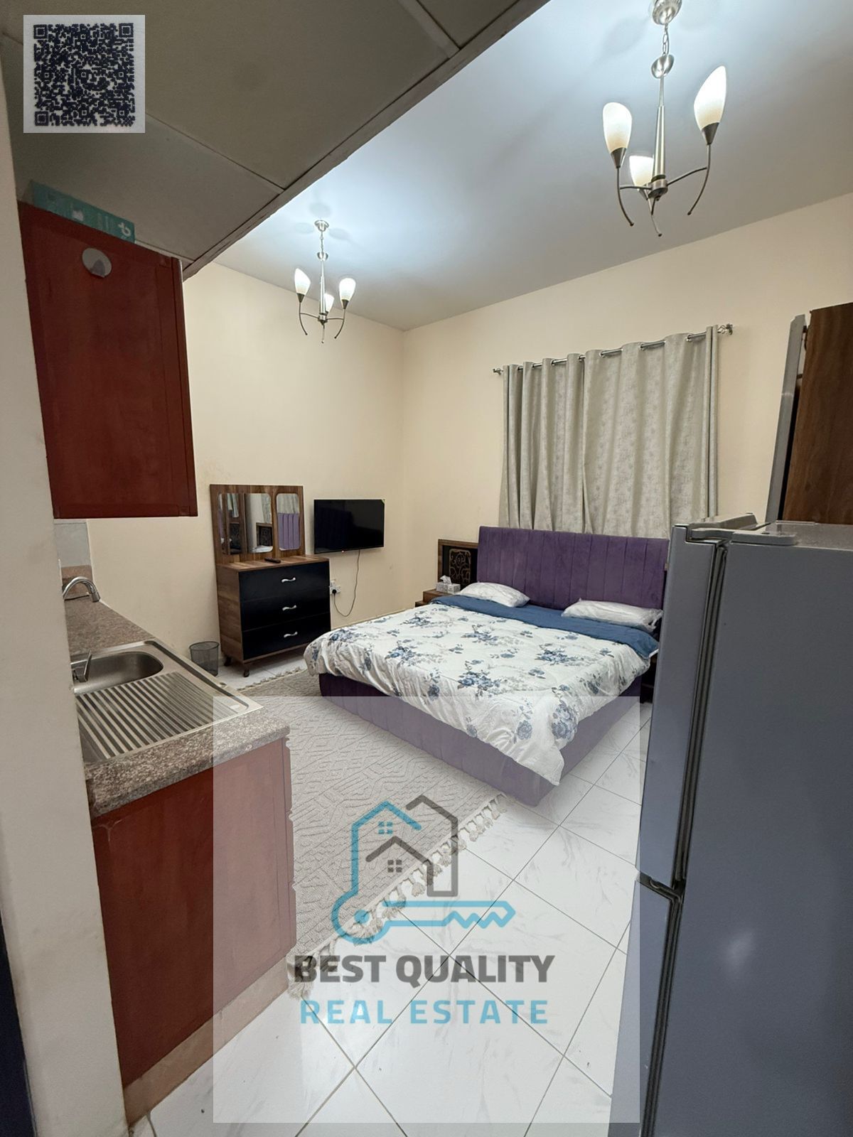 Studio for Monthly Rent Including All Bills – Al Jurf 2 – Opposite The National School