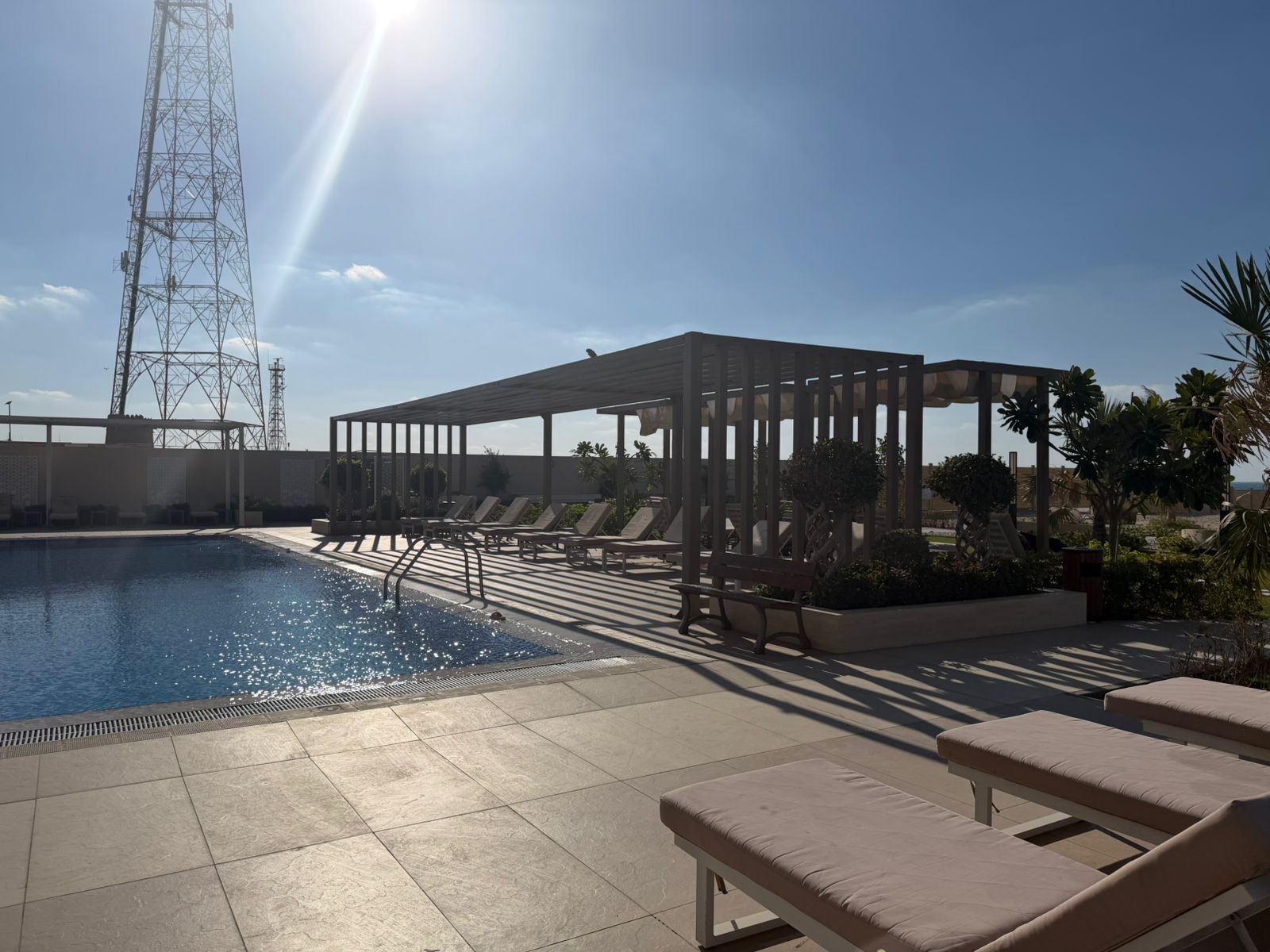 “Owner-provided AC, parking, gym, swimming pool, built-in wardrobes, maid’s room, private beach, kids’ area, balcony — for lovers of luxury and elegan