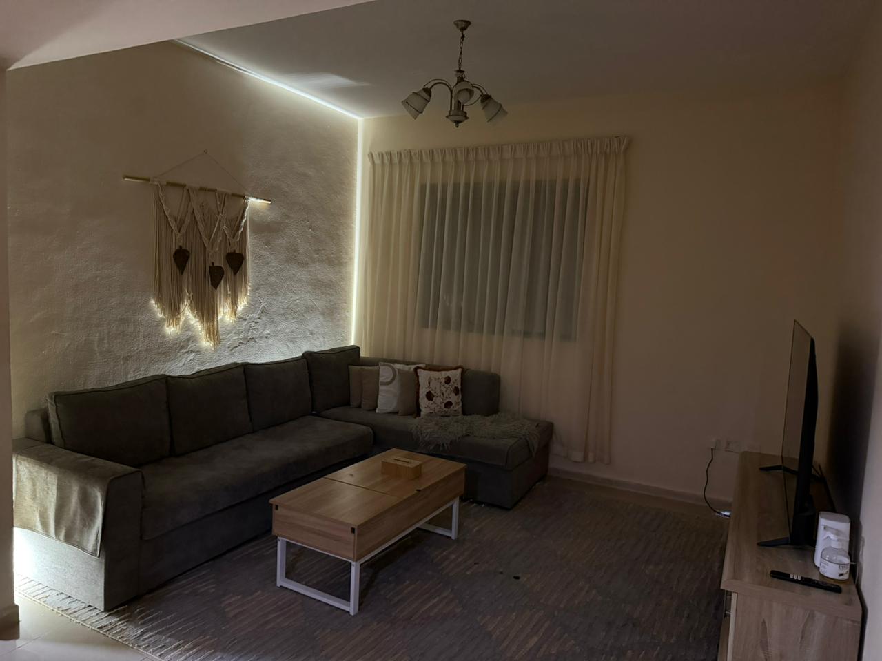 Furnished 1BHK in Al Khan, prime location near amenities & corniche. Fully equipped and ready to move in immediately.