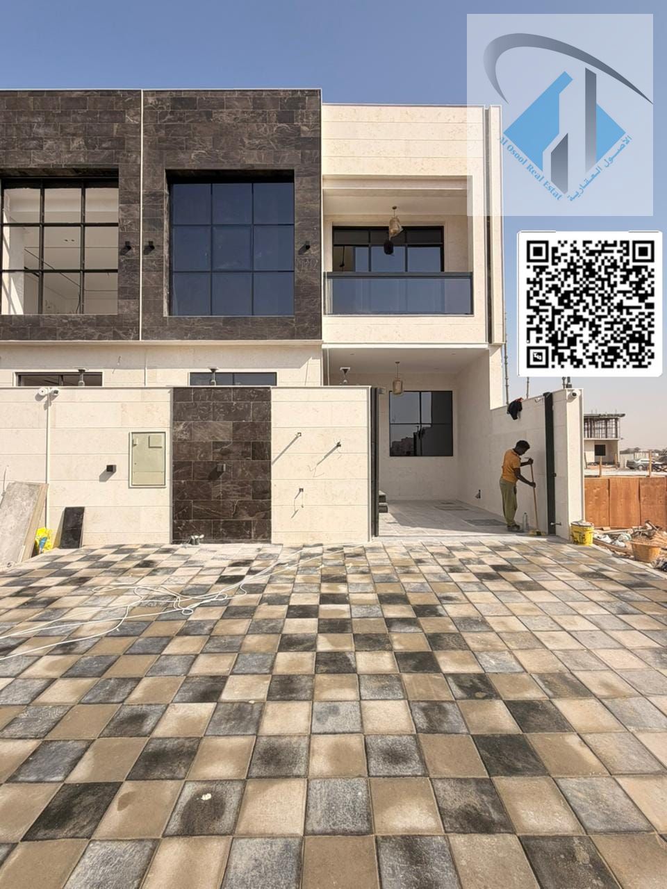 Villa in one of Ajman's most prestigious areas, freehold ownership for all nationalities, registration fees included.