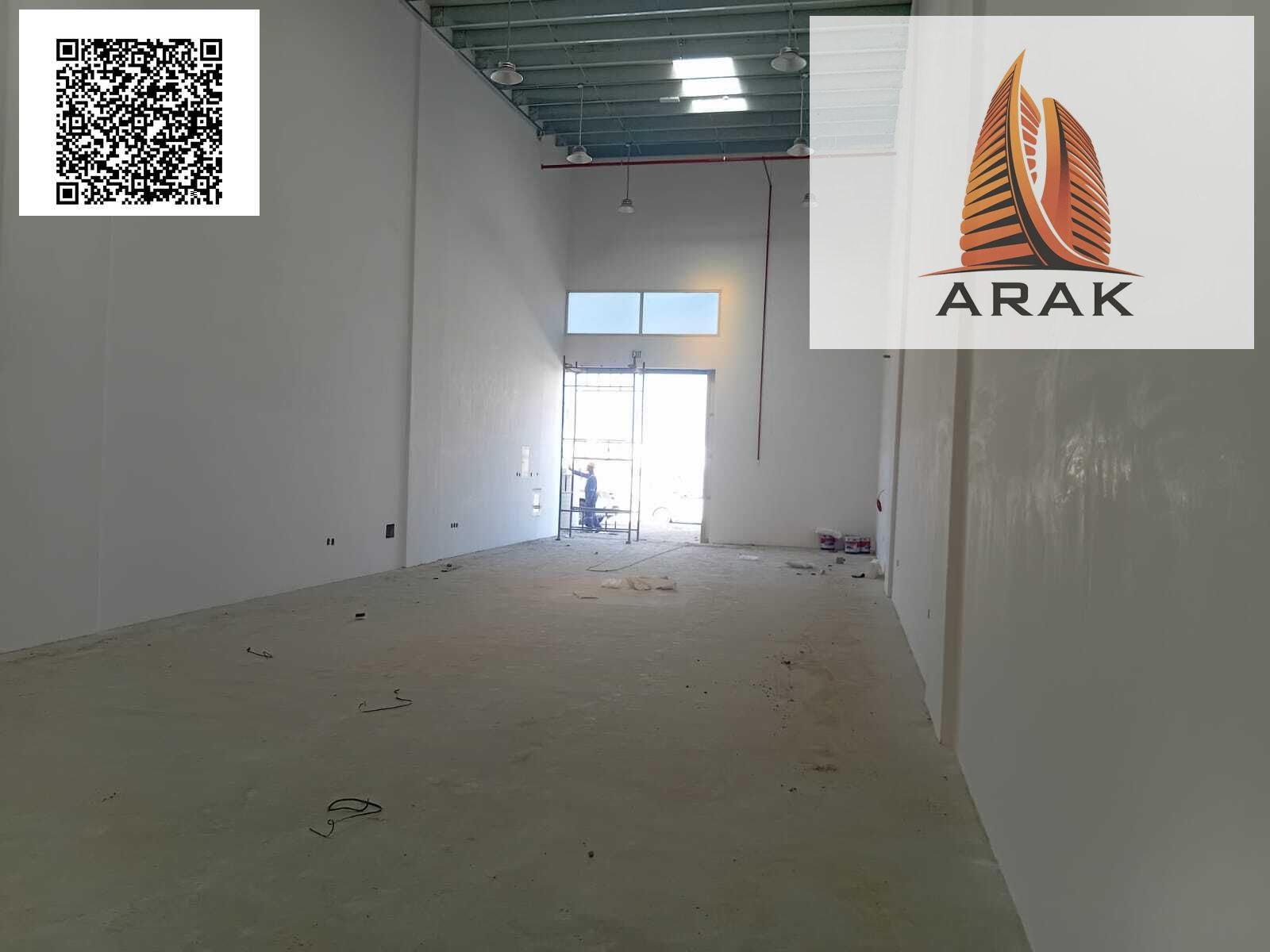 A warehouse is available for annual rent in a prime location in Al Jurf Industrial 3, suitable for industrial, commercial, and storage activities, wi