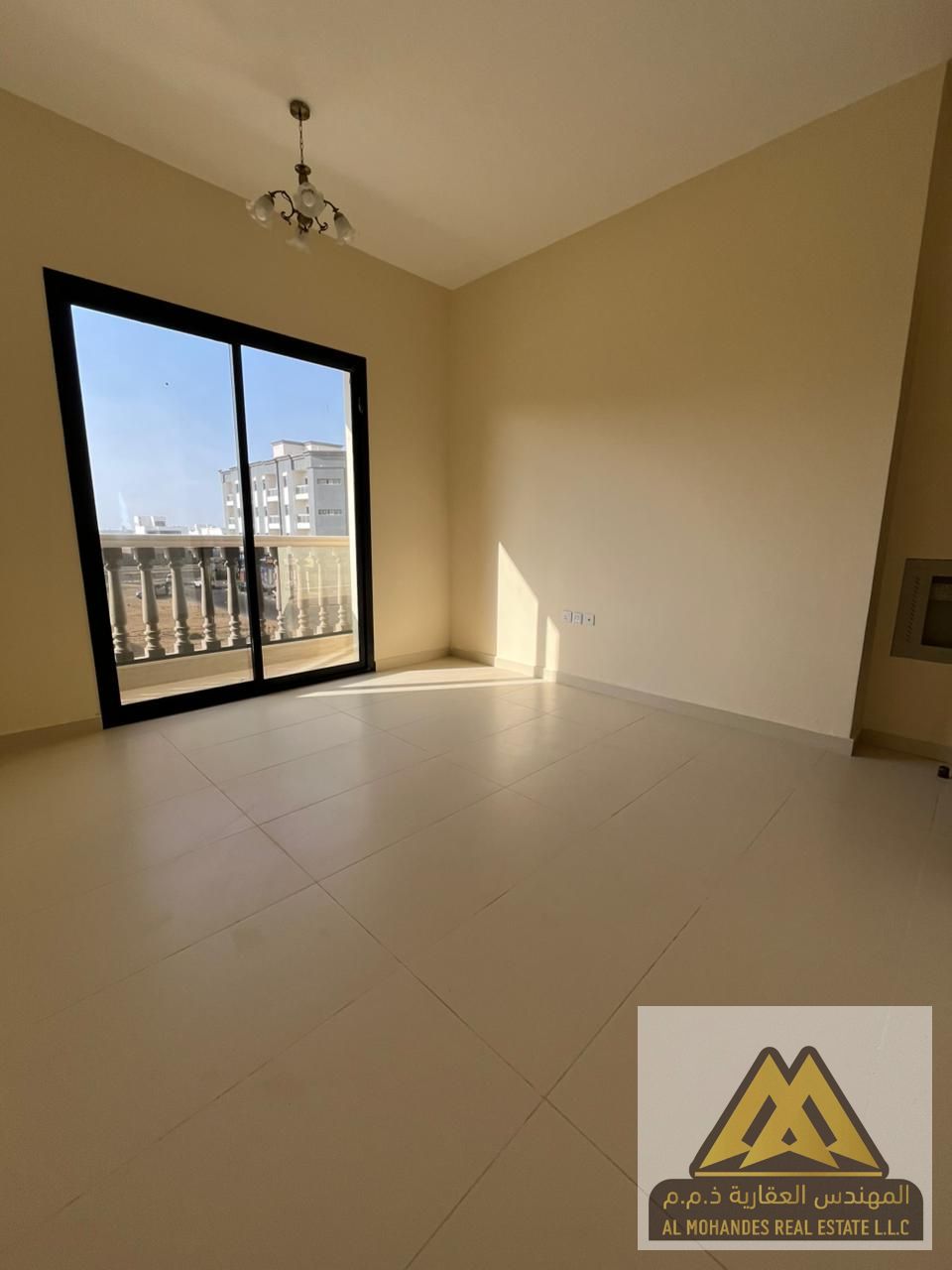 One-Bedroom Apartment with Living Room for Annual Rent in Al Alia Ajman 2 Bathrooms Central AC Practical Layout AED 33,000