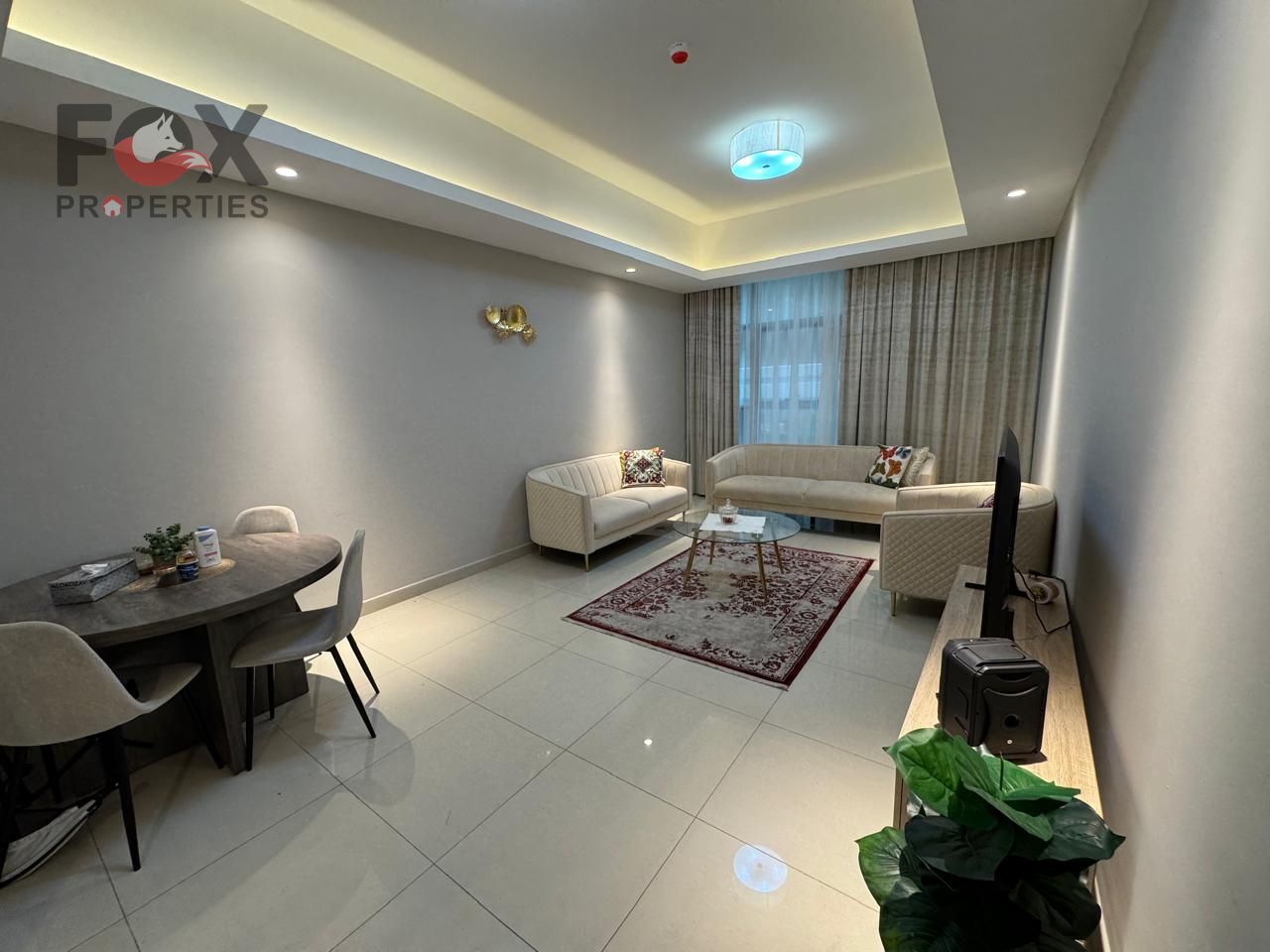 Free parking | Swimming pool | Gym | Garden | Elegant furnishings | Spacious layout | One-bedroom apartment with living room in Gulfa Towers located i