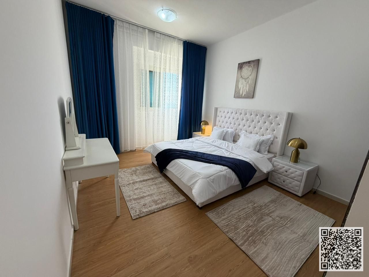 Luxurious apartment, one bedroom and a hall open view, fully furnished New with elegant furnishings and a fully equipped kitchen