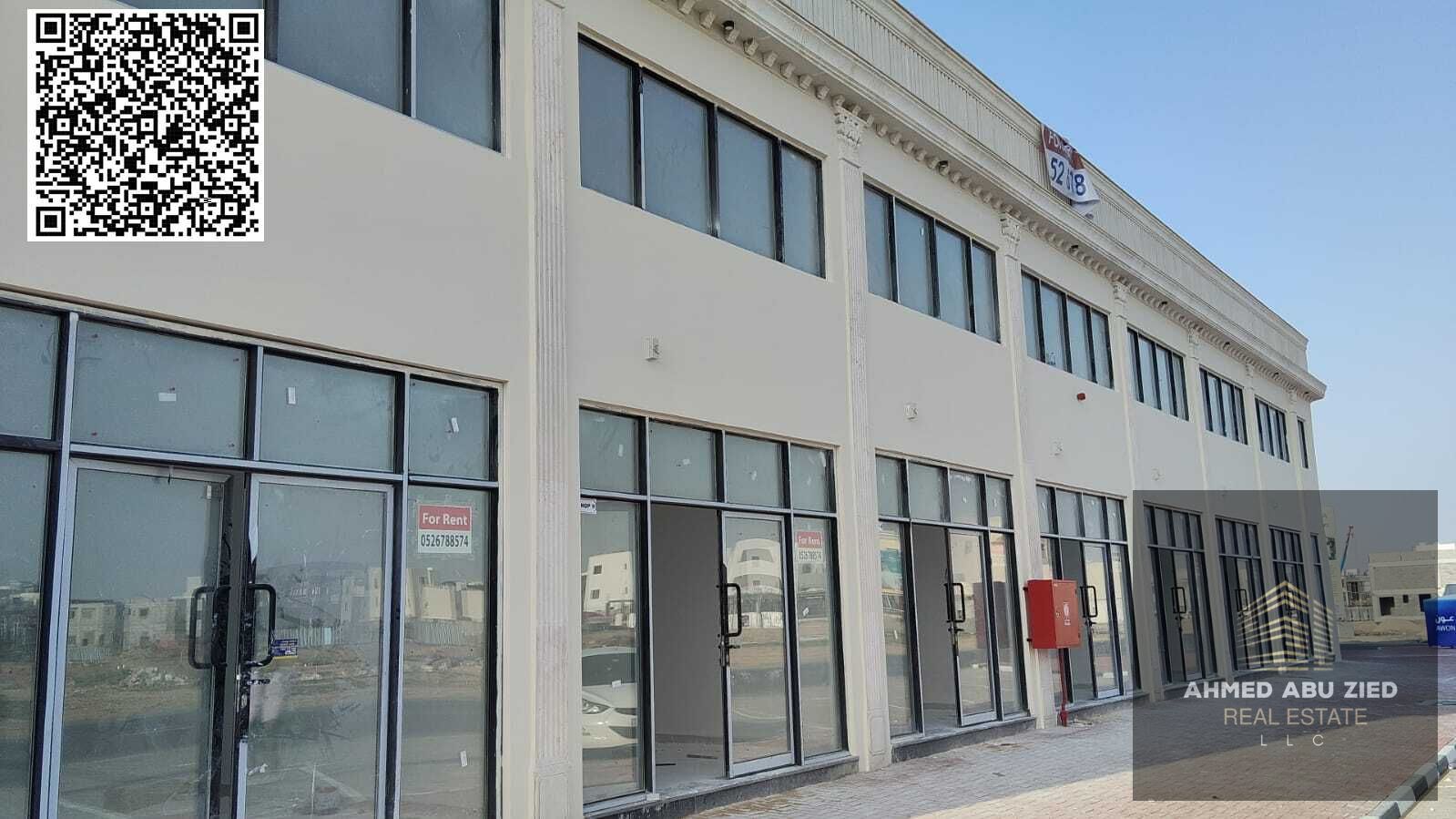 6 Shops for Rent in Al Zahia | 65 sqm Each | Prime Location | Flexible Annual Rent | Insurance Cheque | Also Available for Sale