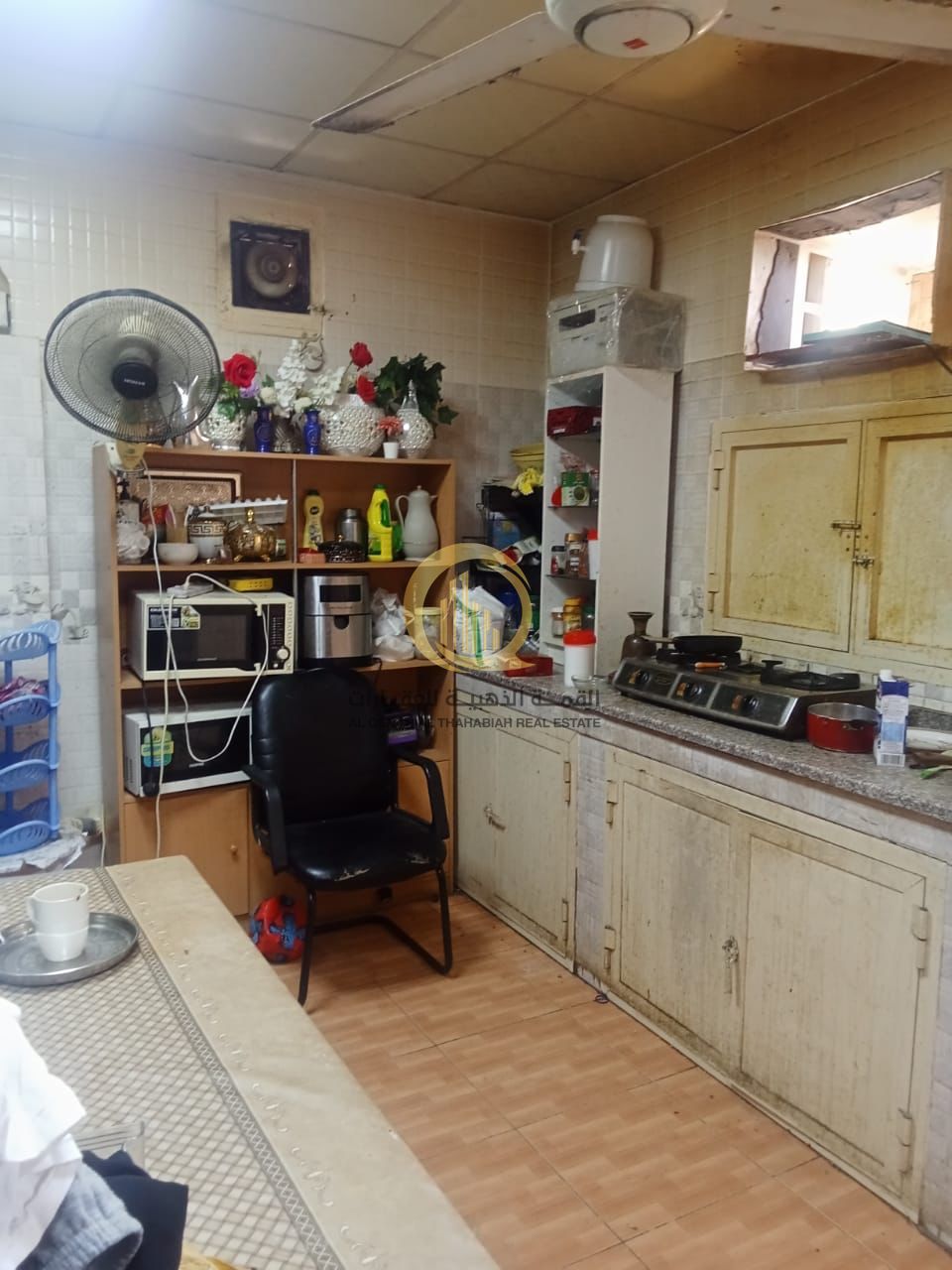For sale: a house in Al-Qasemia, Al-Hirah suburb, with an area of 6400 square feet, consisting of eight rooms and four bathrooms.