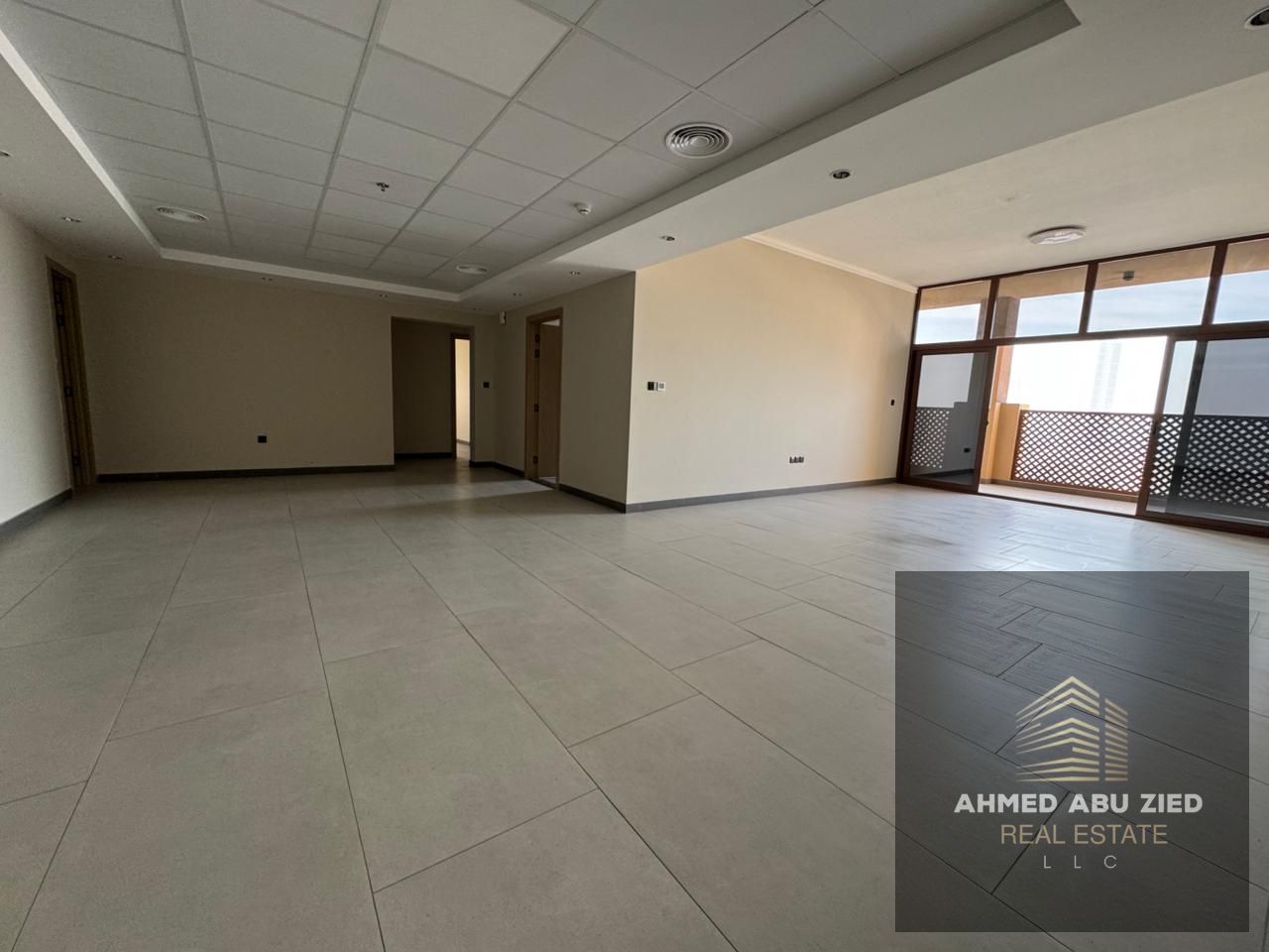 Luxury 3BR + maid apartment, 4 baths, balconies, open view, hotel finishing, 1 month free, free gas & parking, prime near Ajman Corniche.