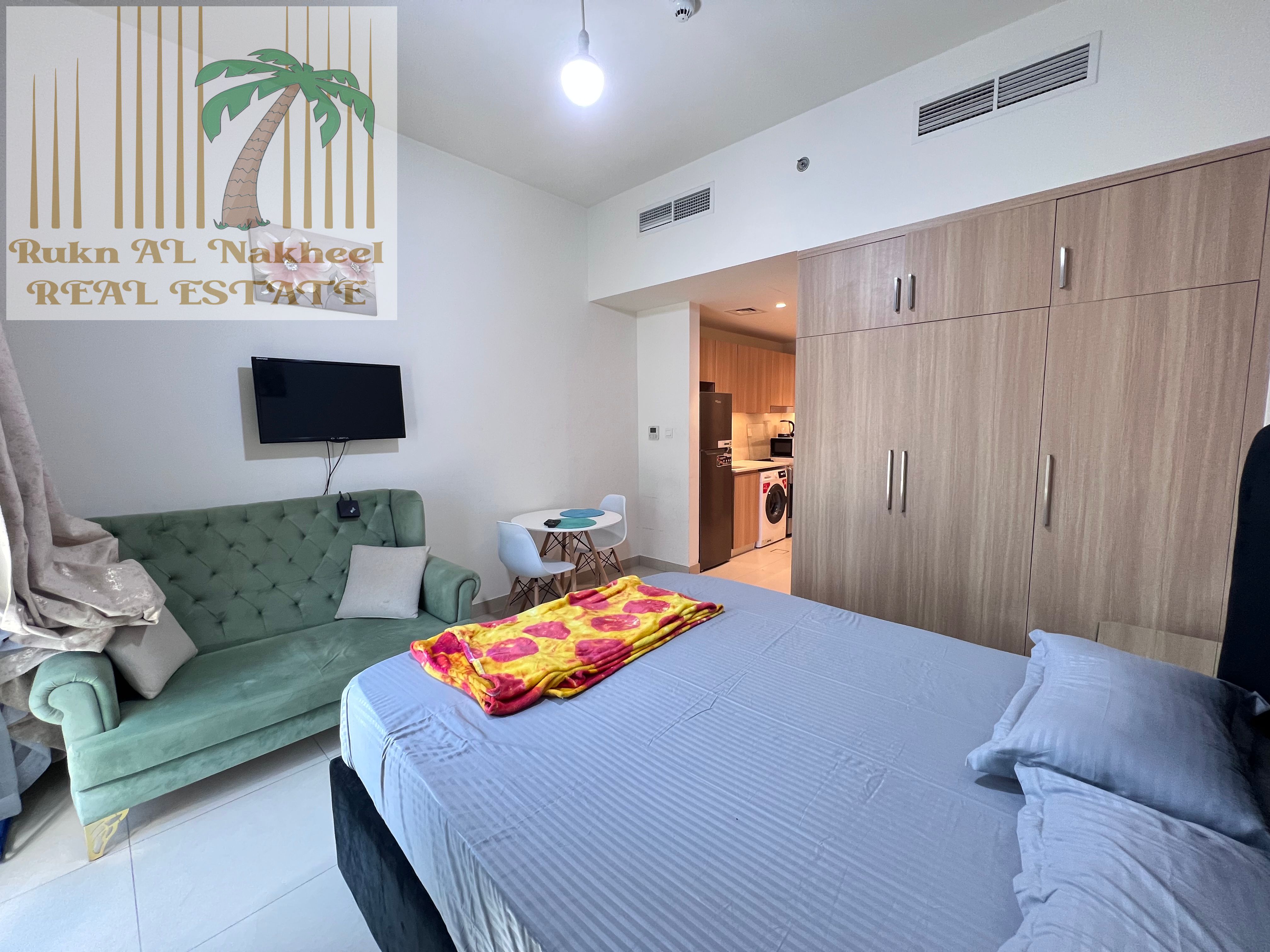 Parking gym pool free Fully furnished lavish monthly studio open view ready to move in good location for more details & information contact us
