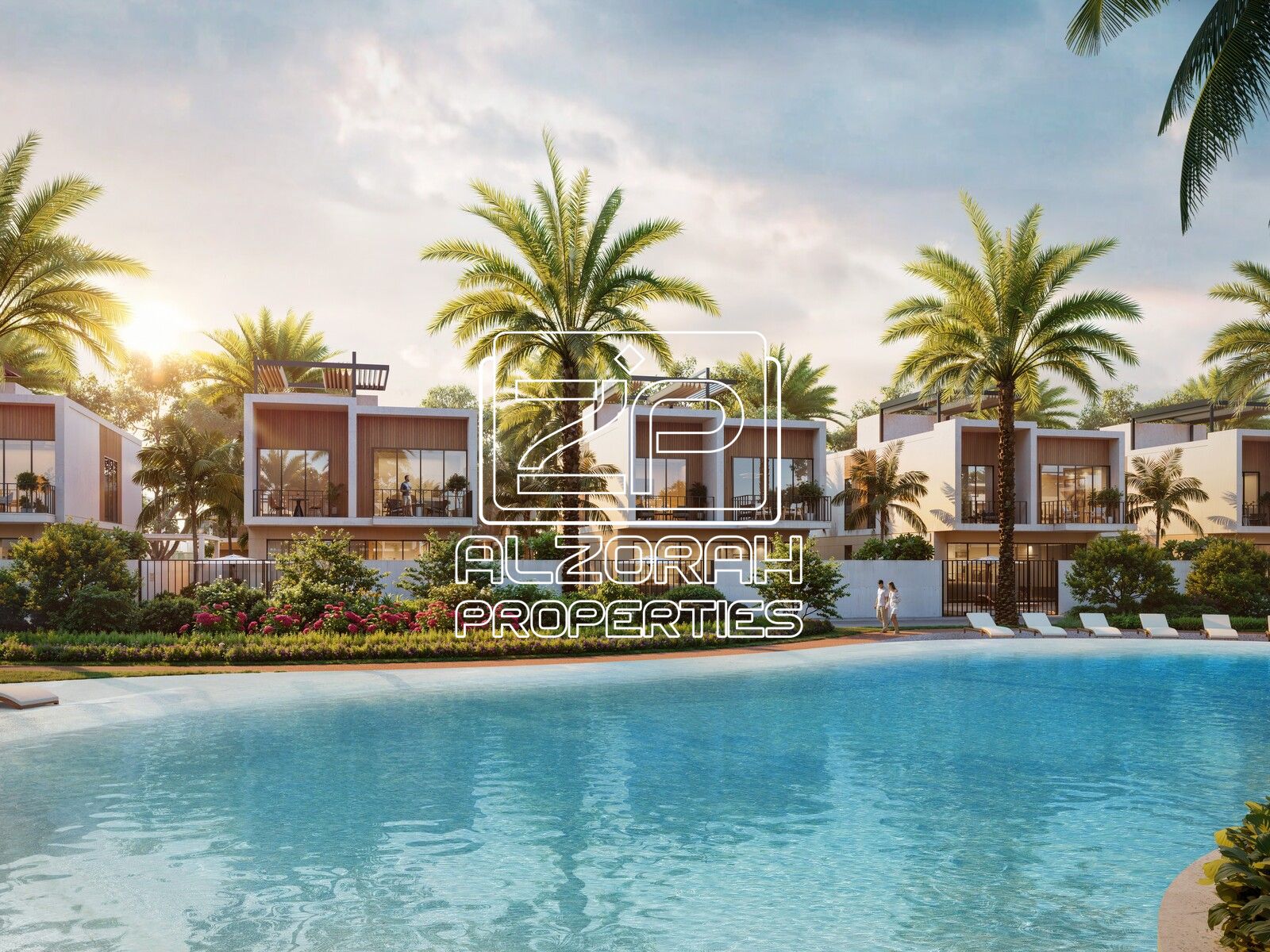 Modern Family Villas with Lagoon View