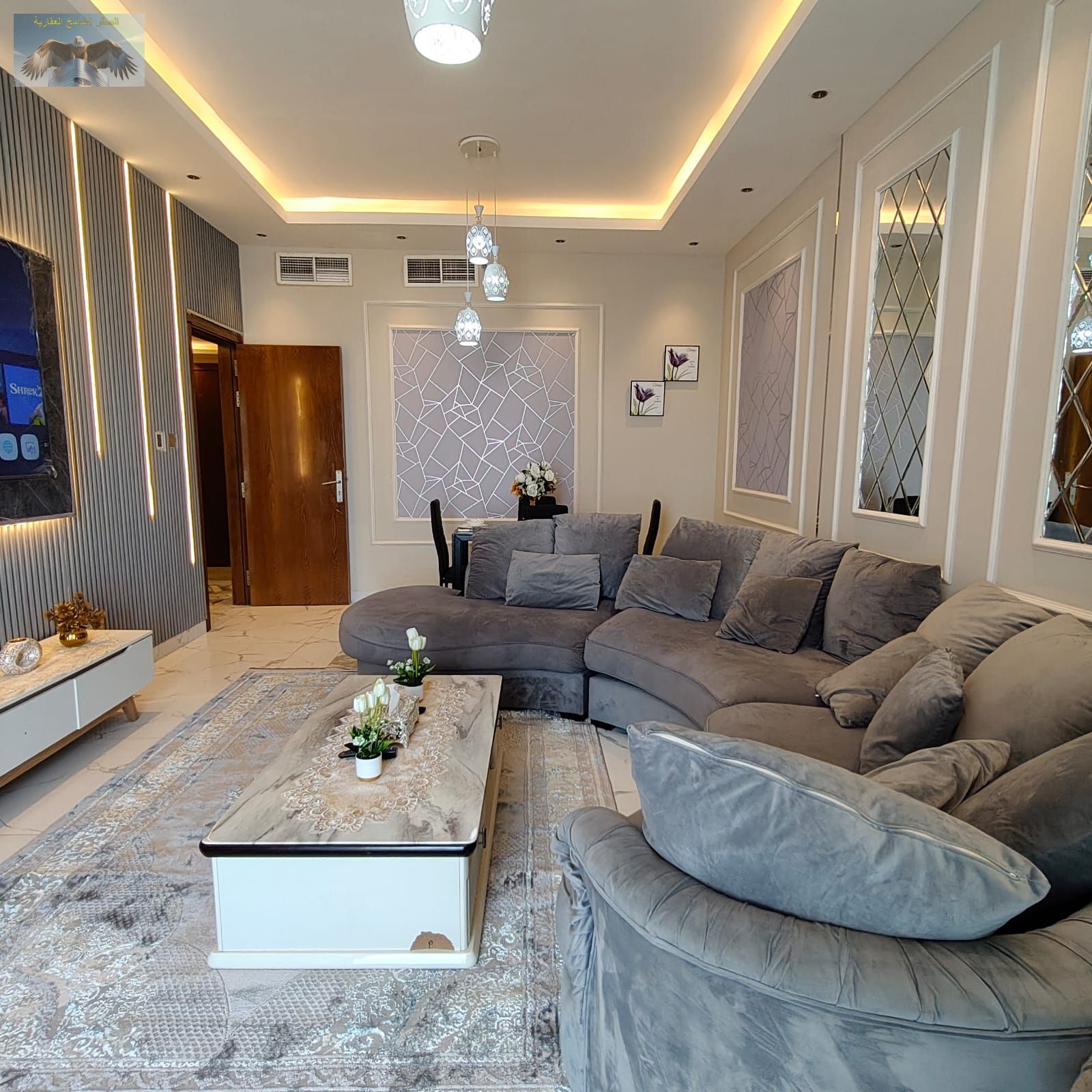 3BR apartment for monthly rent in Ajman’s Al Waha Tower, sea view, new furniture, all rooms master, gym, pool, private parking, bills included, great