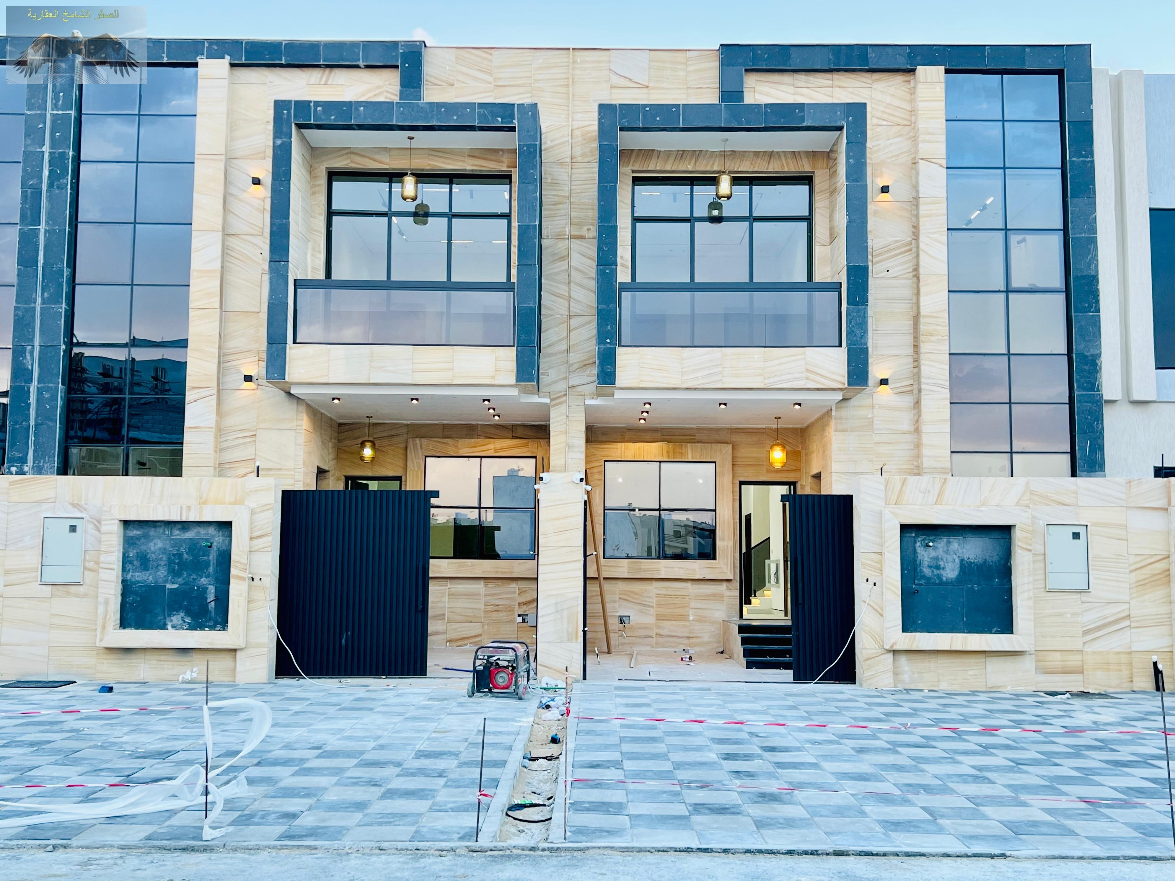 : --- Luxury 2-story townhouse in Al Hiliou 2, Ajman, first tenant, 5 master bedrooms, 7 bath