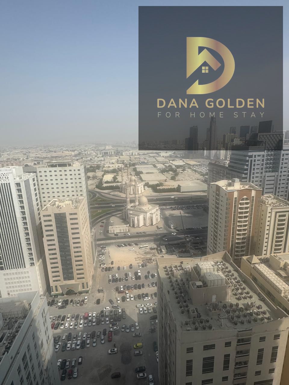 One bedroom and living room for rent in Al Taawun, excellent furnishings