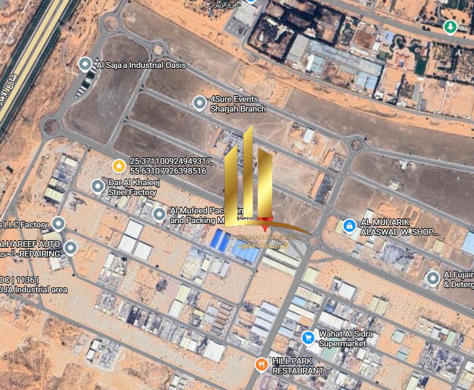 Prime Location Corner Industrial & Commercial Land Al Sajaa Industrial Area, Sharjah Near Oasis Industrial Sharjah
