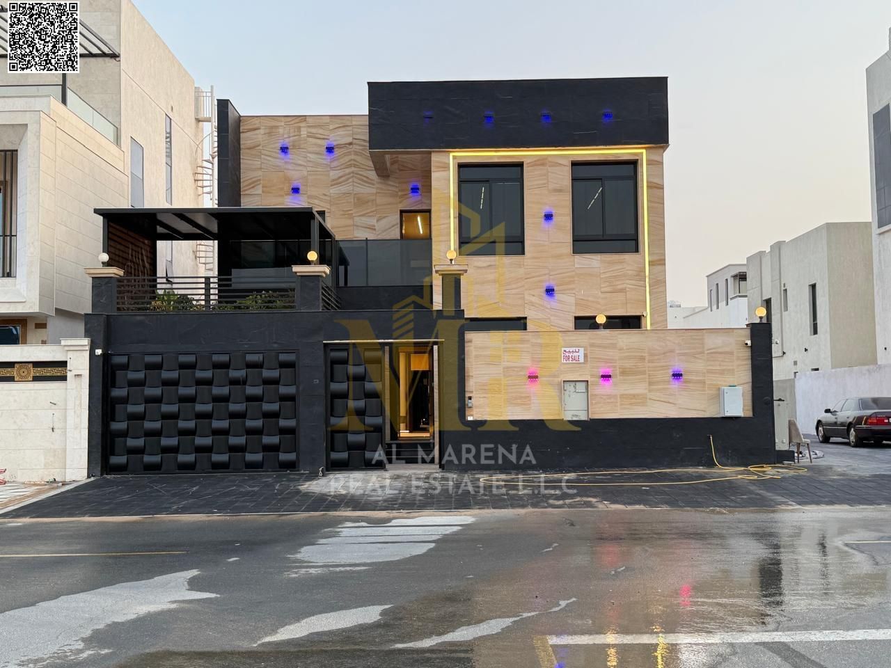 A villa with a price including registration, ownership, electricity, water and air conditioning fees on the main street, ready to move in, in the most