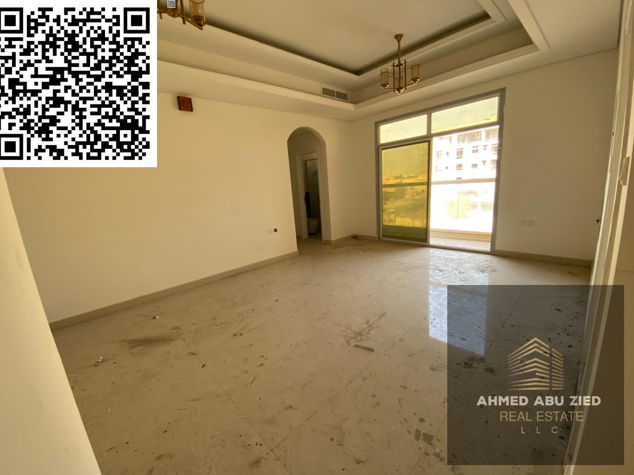 Brand new 2BR apartment in Al Mowaihat 3, Ajman near Choueifat School, master room, 2 baths, balcony, central AC, wardrobes, 50K yearly, 4 payments.