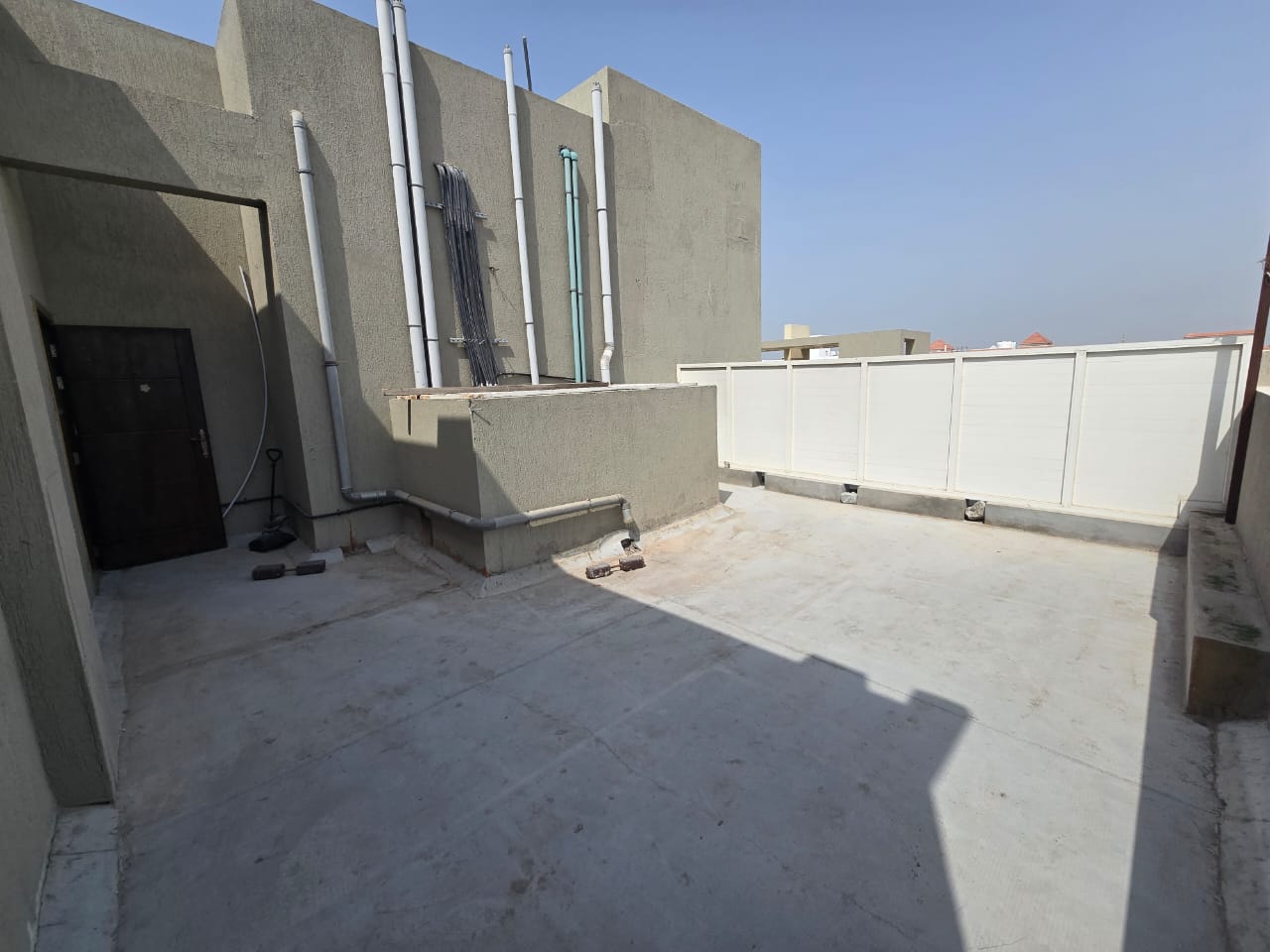 The most beautiful master 1-bedroom apartment with a full roof for rent in Al Jurf 2 for AED 35,000 + private parking space.