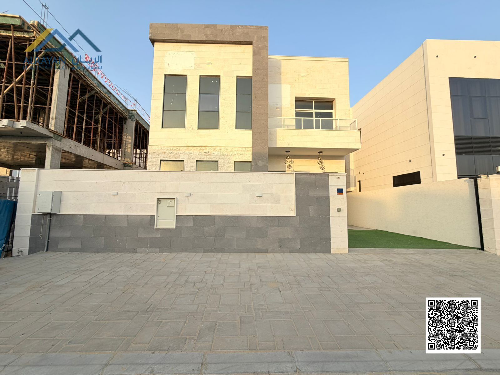For Rent in Al Zahia, opposite the mosque and behind services. Fully centralized air conditioning and a maid's room. Opposite the mosque, behind serv