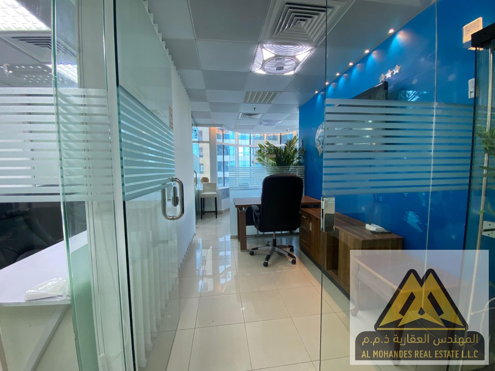 Annual Rent – Horizon Towers, Ajman | Office Space 820 sq. ft