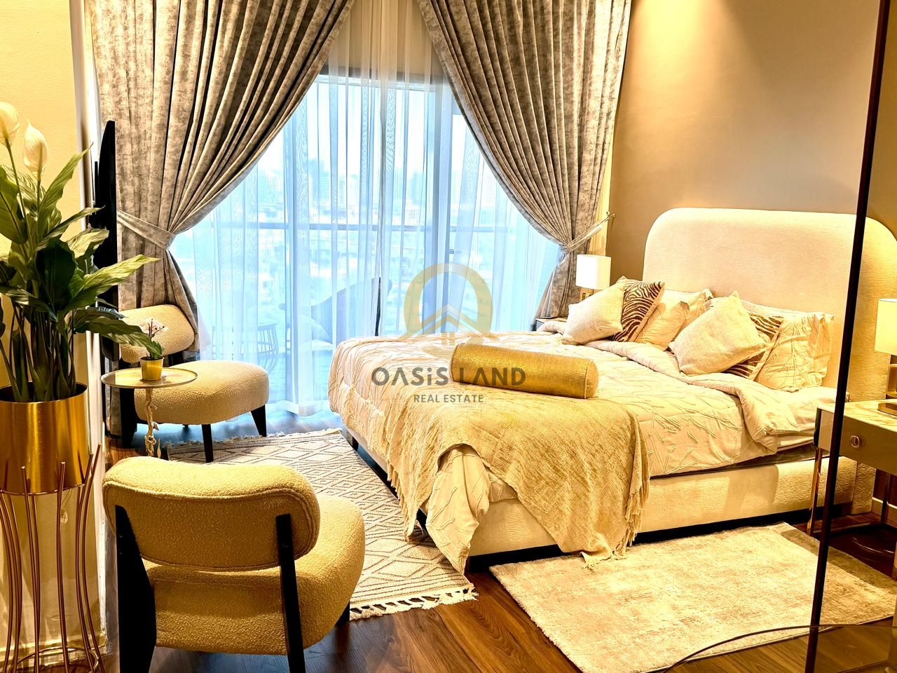 Furnished Studio | Park View Tower | Balcony & City View